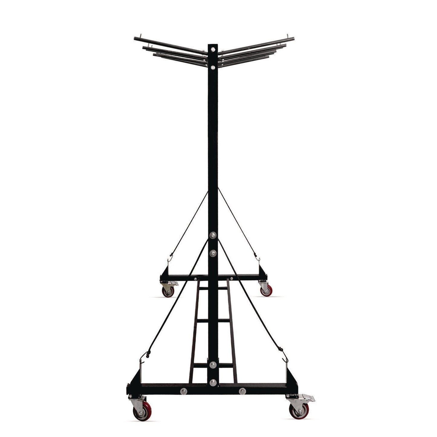 AdirOffice Folding Chair and Table Combo Cart, Metal, 600 lb Capacity, 33.7 x 65 x 67, Black
