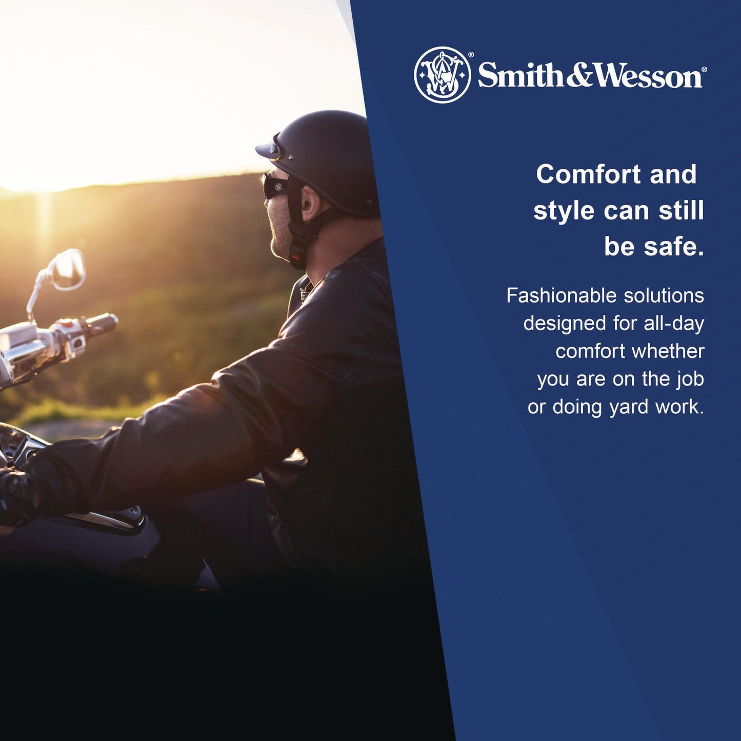 Smith & Wesson® 44 Magnum Safety Glasses, Black Frame, Clear Lens, 12/Box