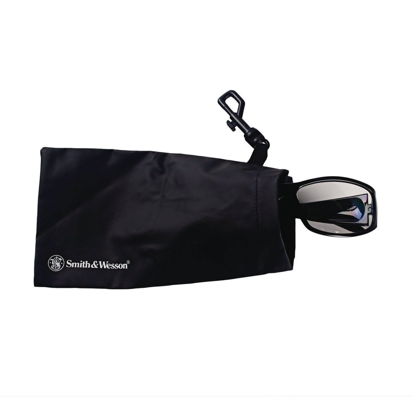 Smith & Wesson® Safety Glasses Carrying Pouch with Belt Clip, 4.25 x 0.25 x 4.25, Black, 12/Carton
