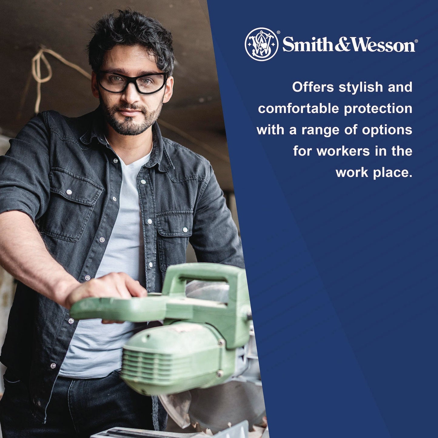 Smith & Wesson® Safety Glasses Carrying Pouch with Belt Clip, 4.25 x 0.25 x 4.25, Black, 12/Carton