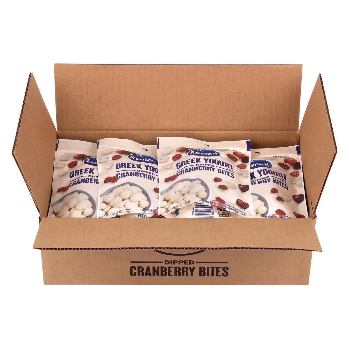 Ocean Spray® Greek Yogurt Dipped Cranberry Bites, Cranberry/Yogurt, 5 oz Bag, 12/Carton