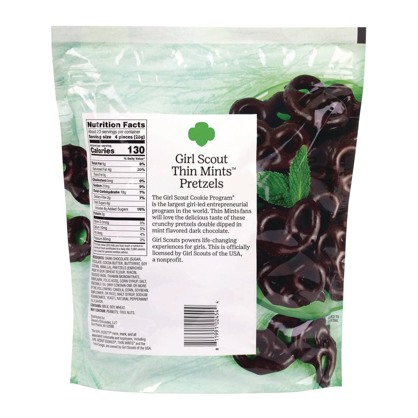girl scouts Thin Mints Pretzels, Mint Chocolate, 20 oz Bag