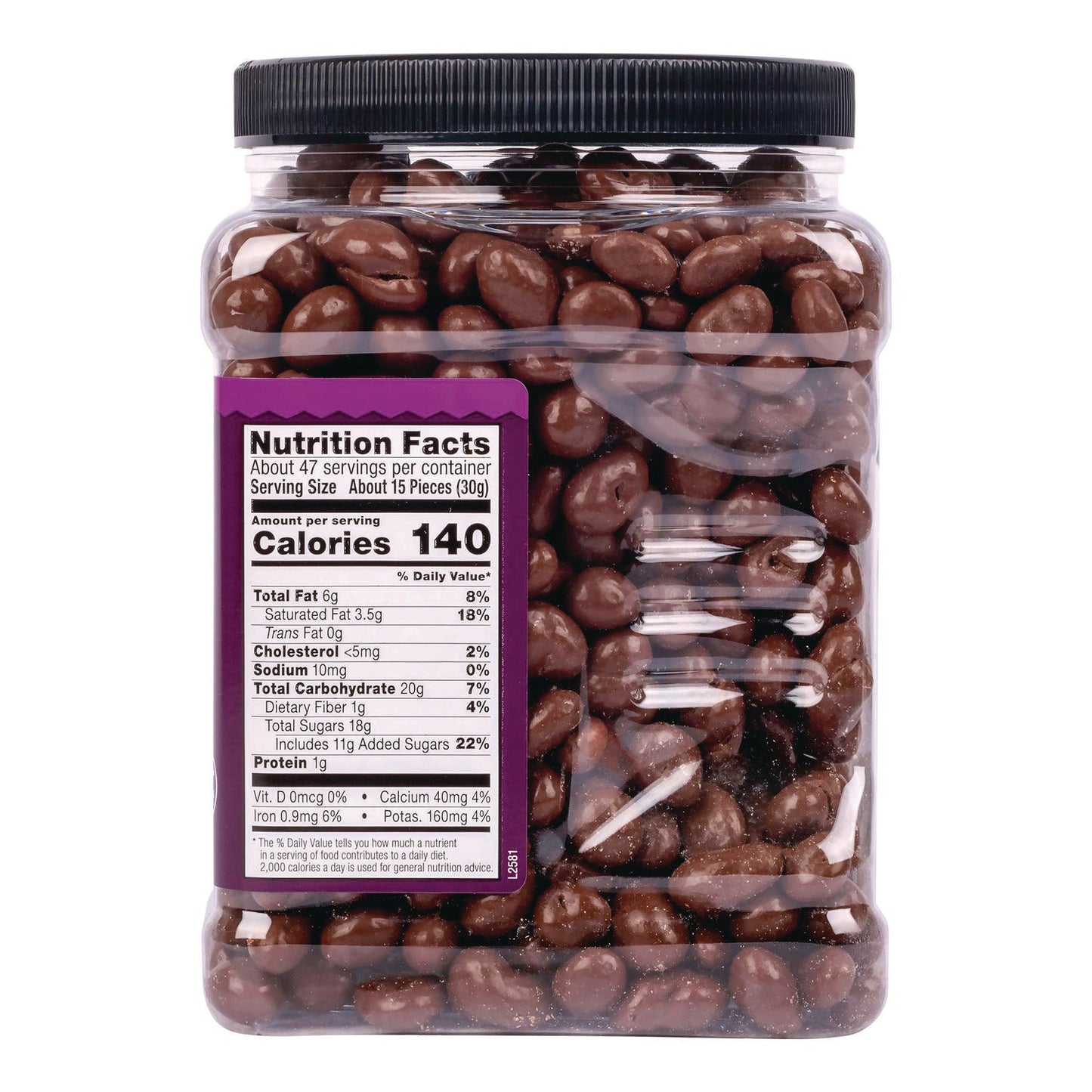 Wellsley Farms™ Milk Chocolate Covered Raisins, 50 oz Jar