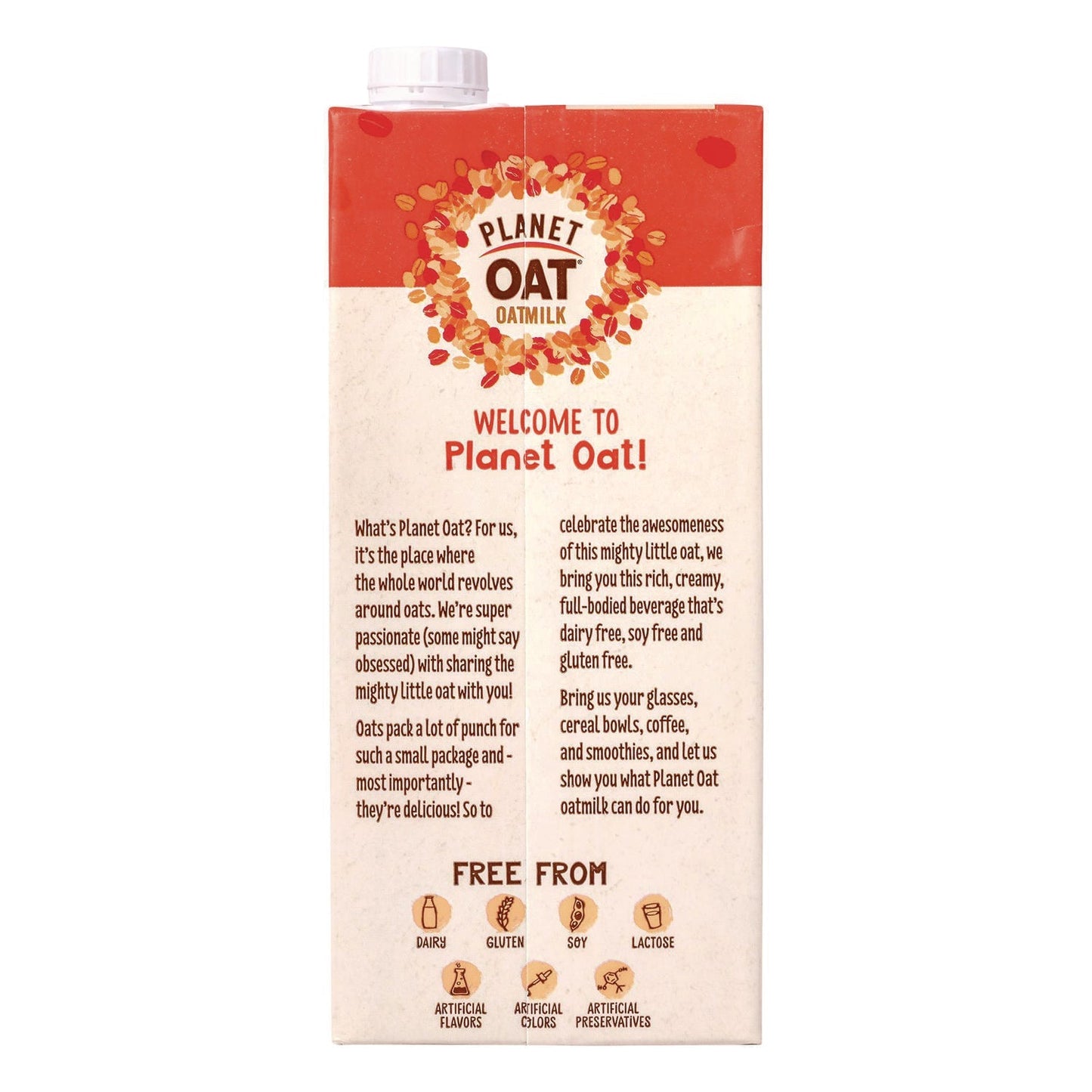 Planet Oat® Original Oat Milk Cartons, 32 oz Carton, 6/Carton