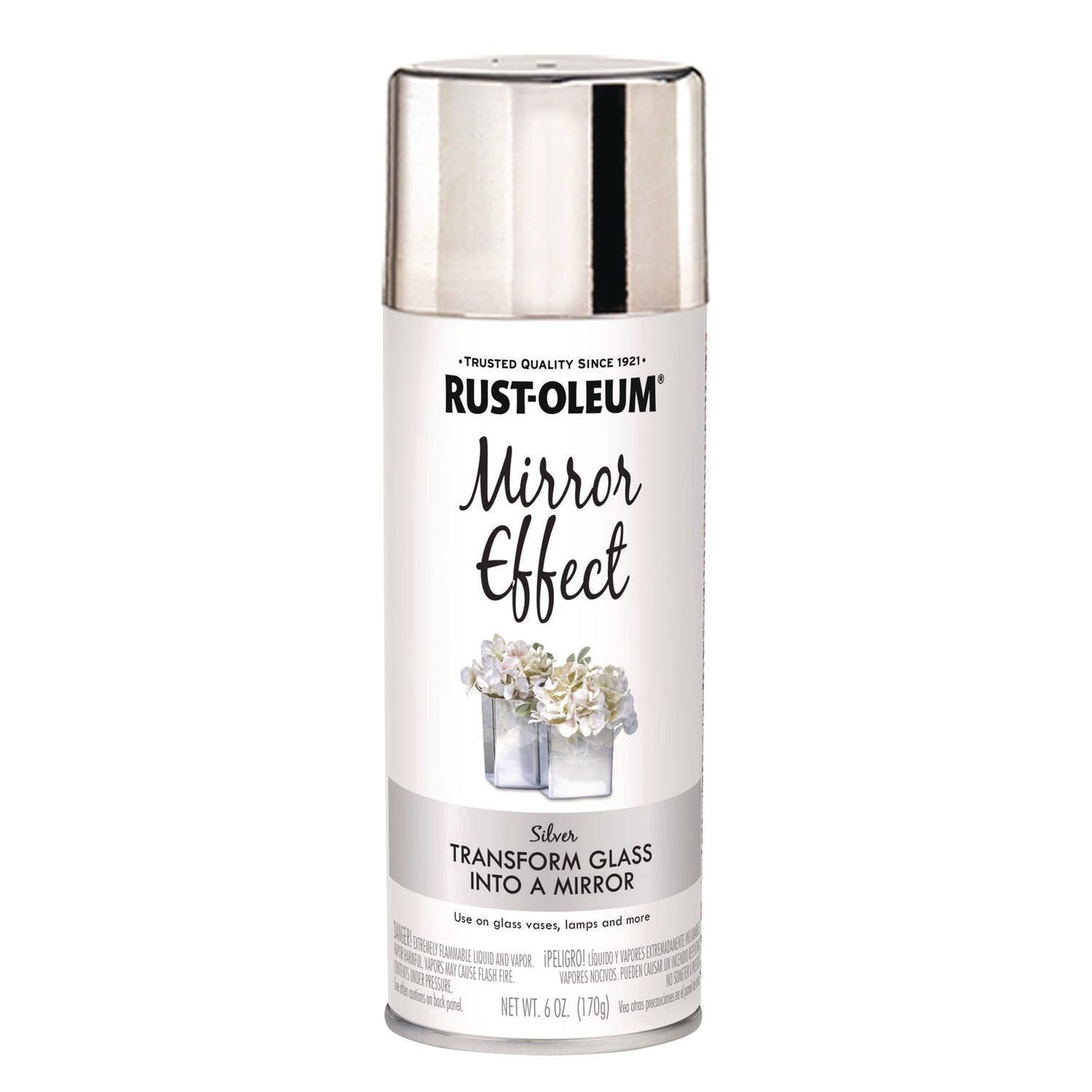 Rust-Oleum® Specialty Mirror Effect Spray Paint, High Gloss Mirror, 6 oz Aerosol Can