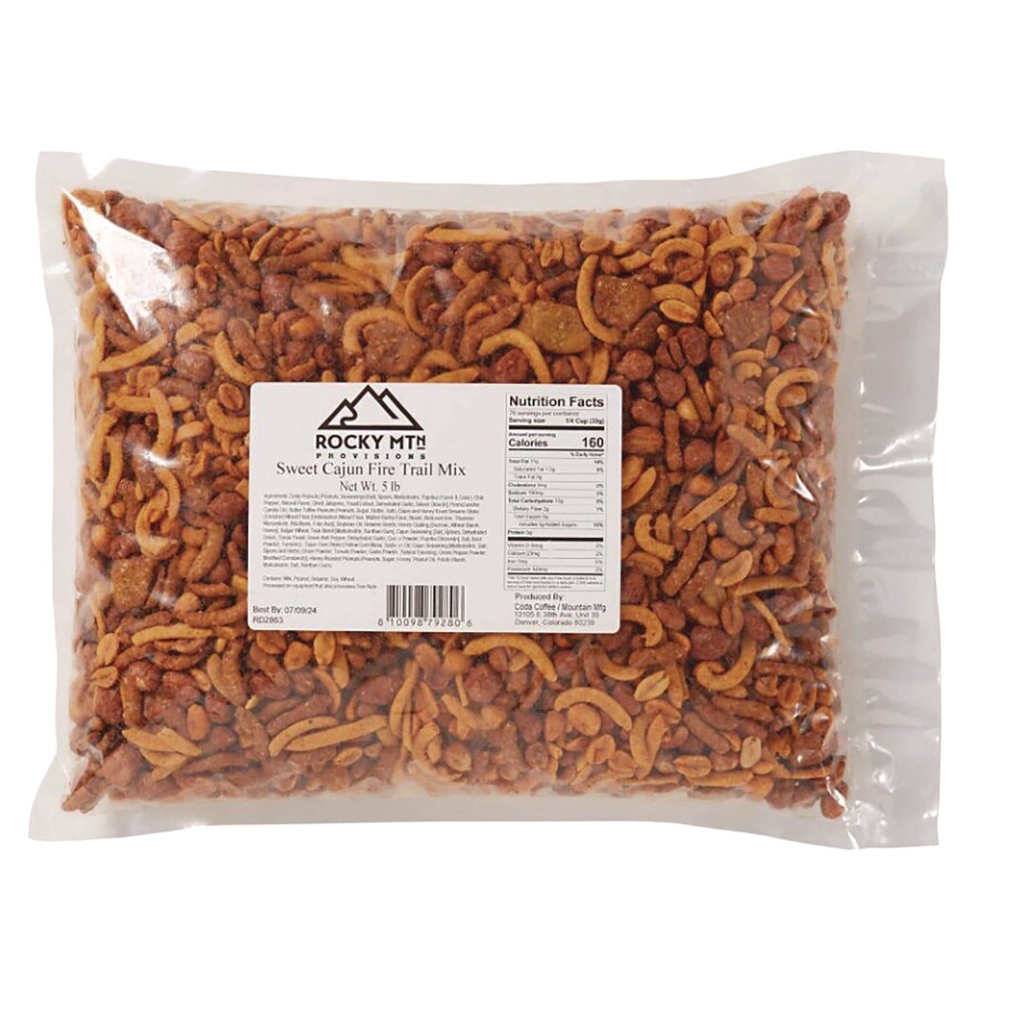 Mountain Manufacturing™ Sweet Cajun Fire Roasted Trail Mix, 80 oz Bag, 4/Carton