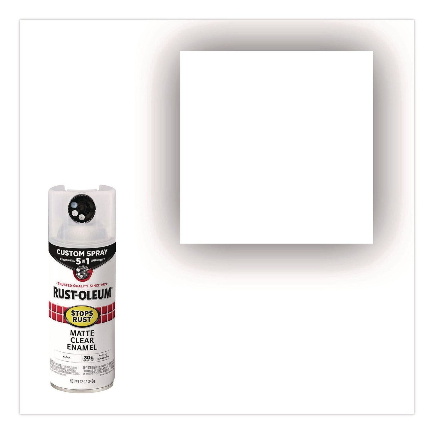 Rust-Oleum® Stops Rust 5-in-1 Spray Paint, Matte Clear, 12 oz Aerosol Can, 6/Carton