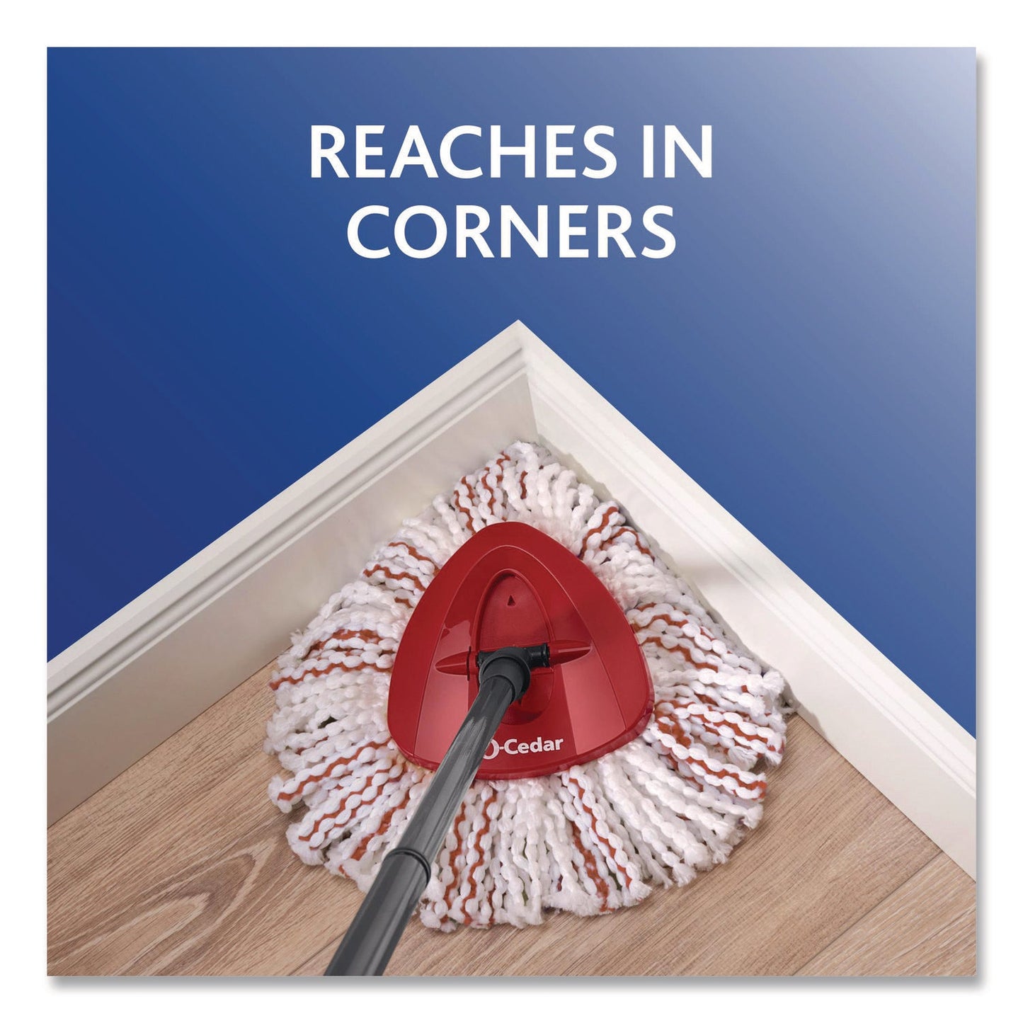 O-Cedar® EZWring Deep Clean Refill, Microfiber, Custom size for EZ Wring Mop System, Red/White