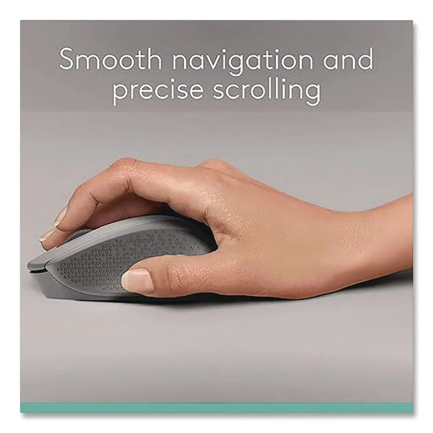 Logitech® M330 SILENT PLUS MOUSE, 2.4 GHZ FREQUENCY/33 FT WIRELESS RANGE, RIGHT HAND USE, GRAY