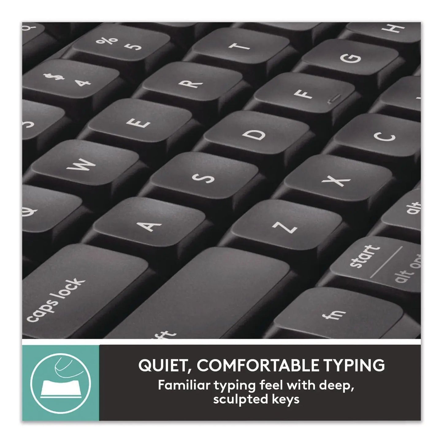 Logitech® MK850 Performance Wireless Keyboard and Mouse Combo, 2.4 GHz Frequency/33 ft Wireless Range, Black
