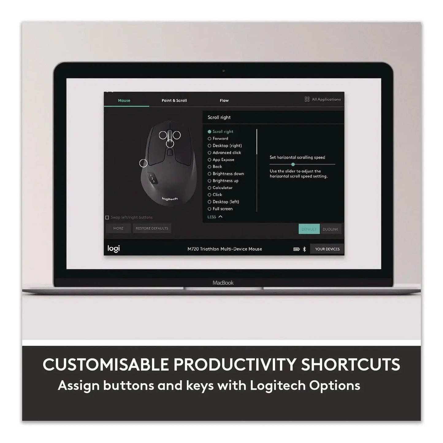 Logitech® MK850 Performance Wireless Keyboard and Mouse Combo, 2.4 GHz Frequency/33 ft Wireless Range, Black