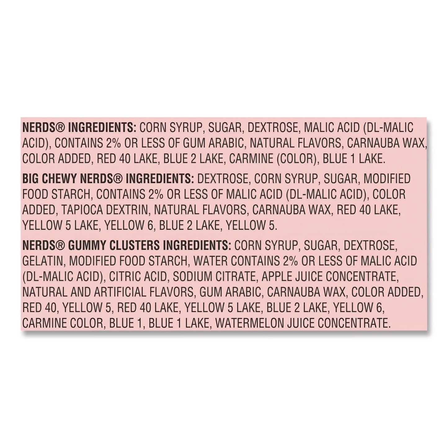 NERDS® Variety Mix, 90 Pieces, Assorted Flavors, 2.6 lb Bag