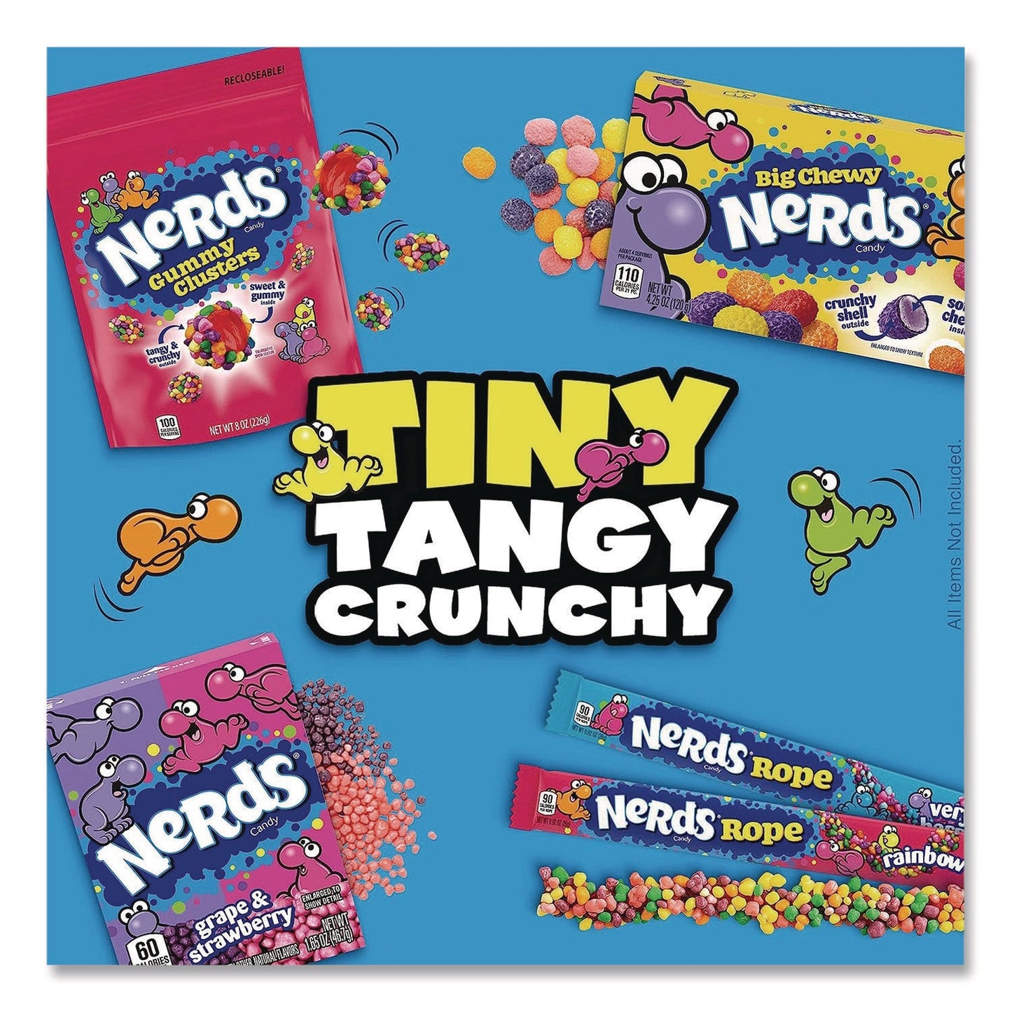 NERDS® Variety Mix, 90 Pieces, Assorted Flavors, 2.6 lb Bag