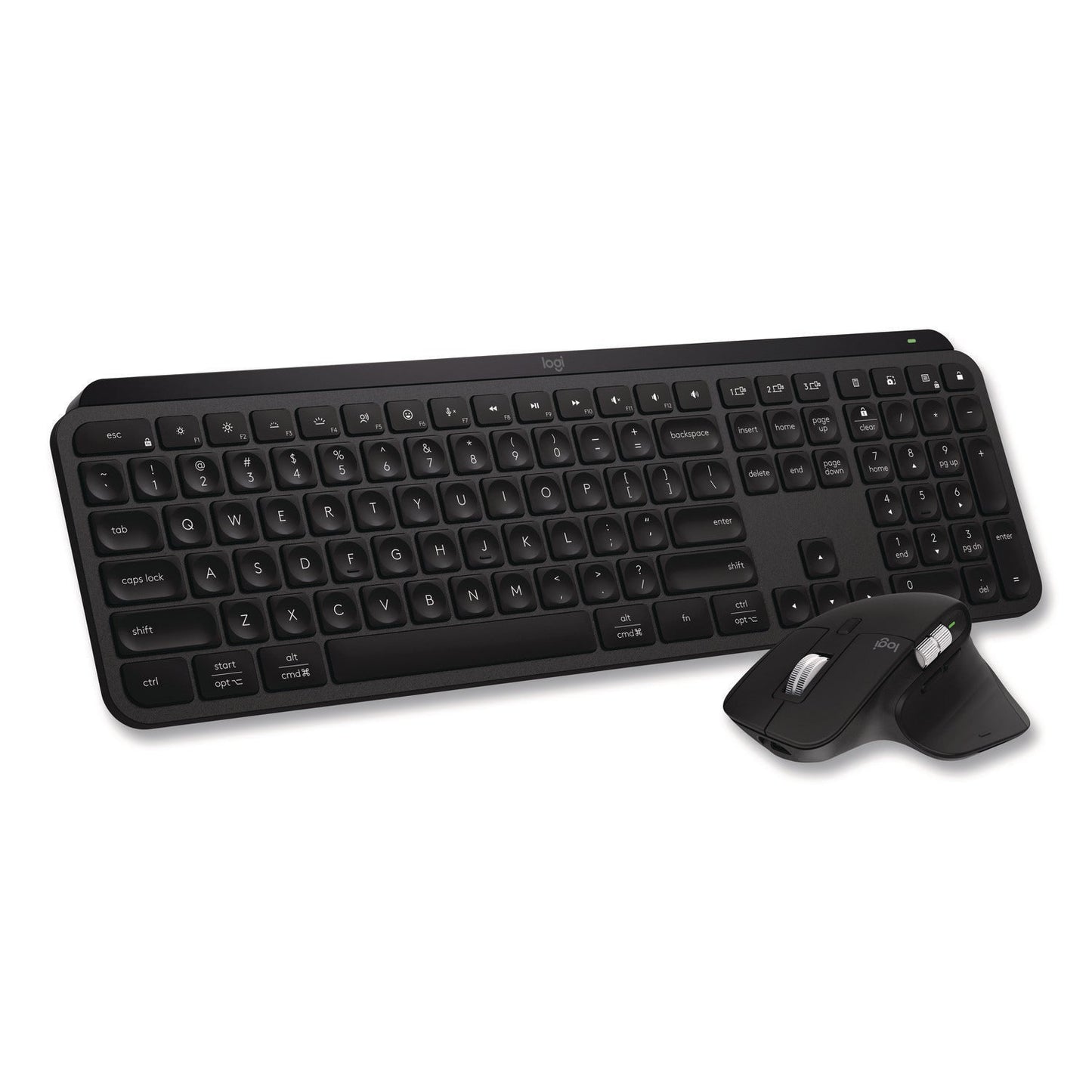 Logitech® MX Keys S Combo, 33 ft Wireless Range, Black