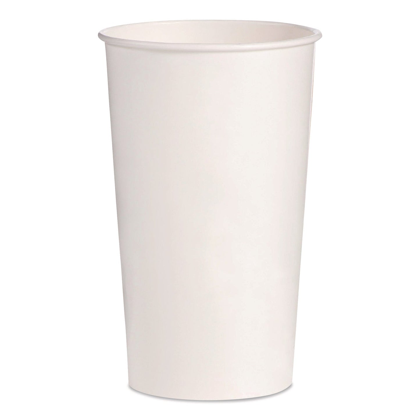 SOLO® Double Sided Poly (DSP) Paper Cold Cups, 28 oz to 32 oz, White, 40 Cups/Sleeve, 12 Sleeves/Carton