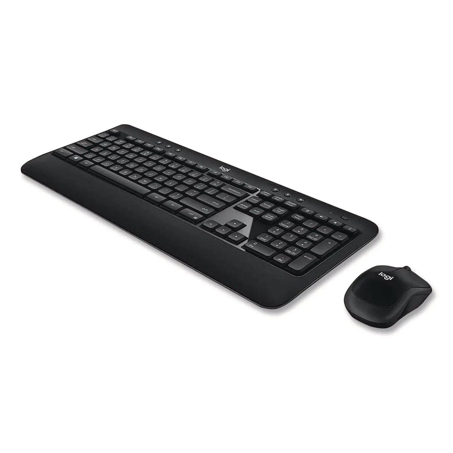 Logitech® Advanced Wireless Mouse and Keyboard Combo, 2.4 GHz Frequency, 33 ft Wireless Range, Black