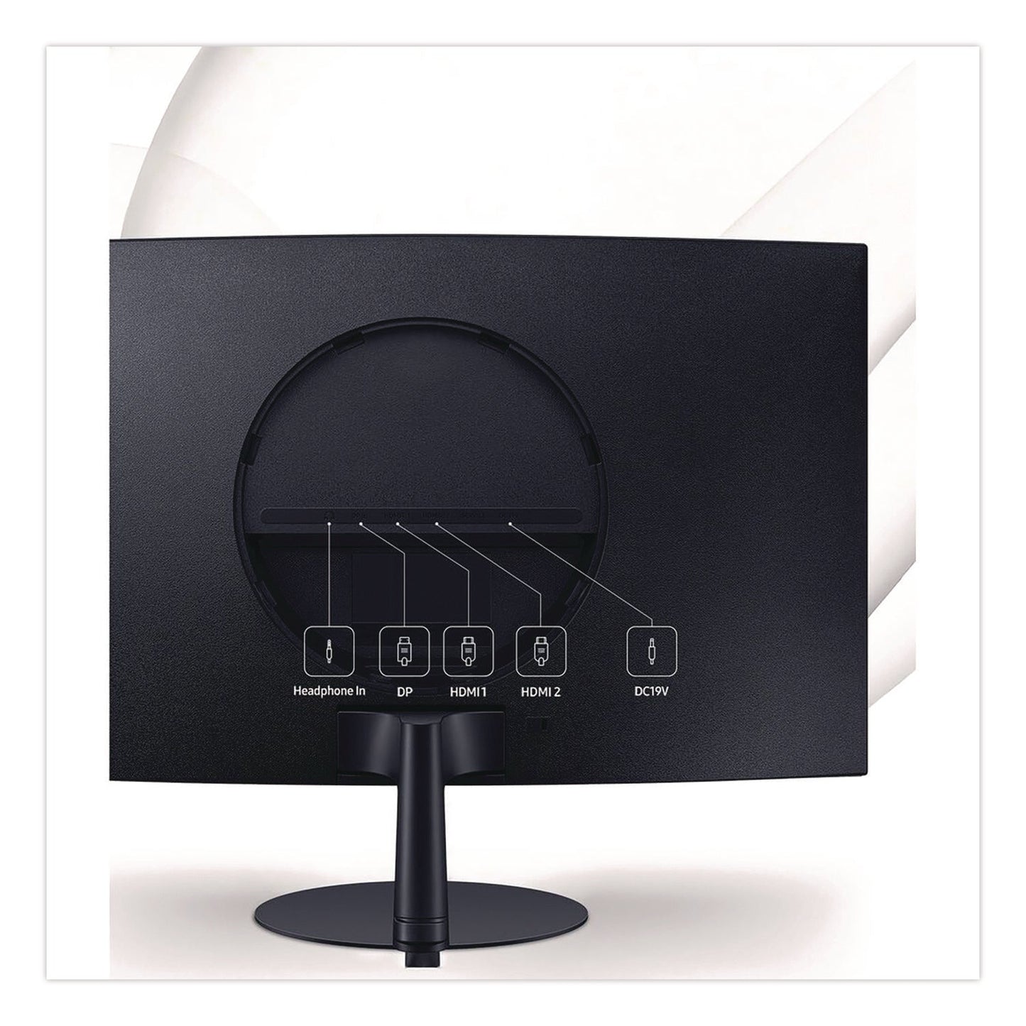 Samsung Curved LCD Monitor, 32" Widescreen, VA Panel, 1920 Pixels x 1080 Pixels