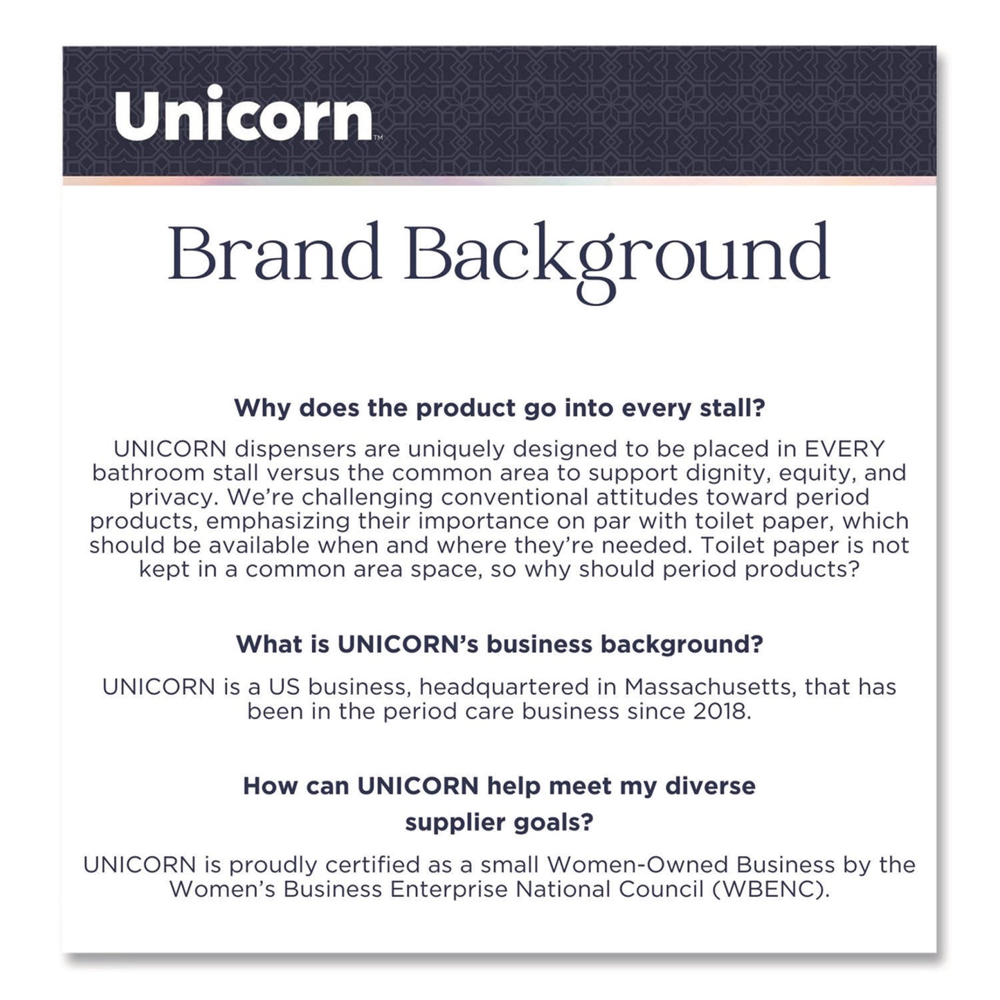 Unicorn™ Cotton Maxi Pads with Wings, Regular Absorbency, 40 Pads/Cartridge, 6 Cartridges/Pack
