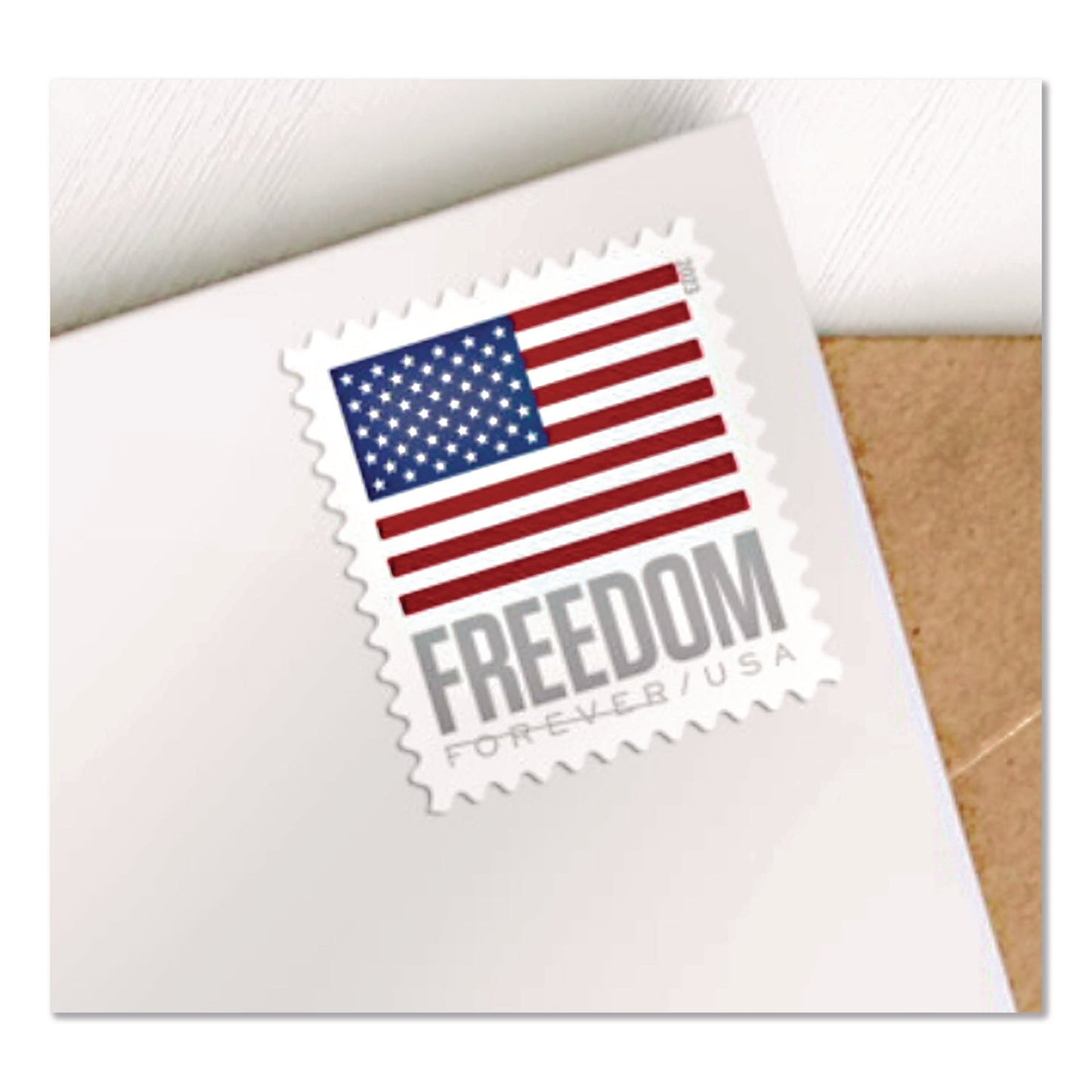 United States Postal Service First-Class Forever Stamps, U.S. Flag, 20 Stamps/Book, 5 Books/Pack