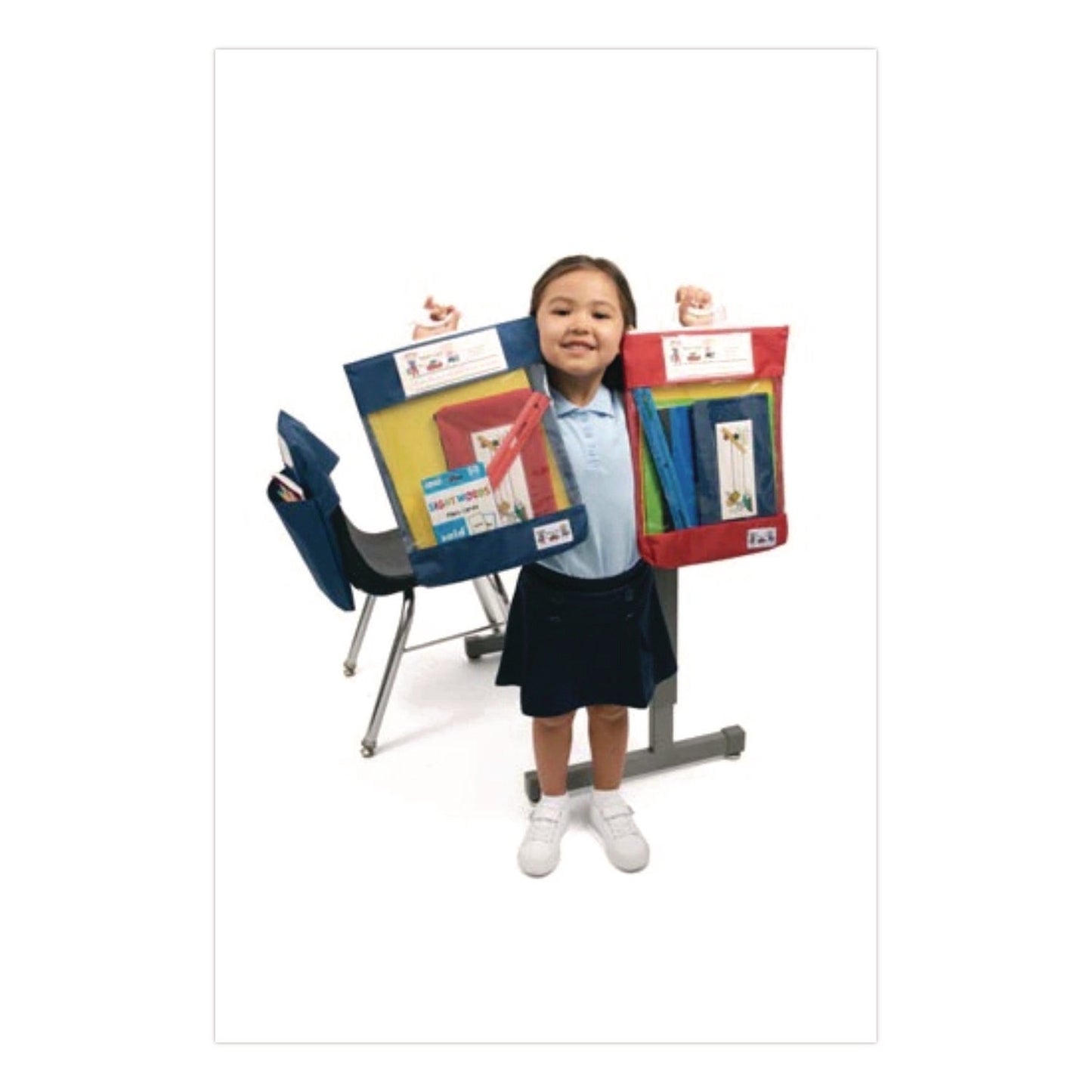 Victor® Seat Sack Read-N-Go Book Bag, 10.5 x 2 x 16, Red