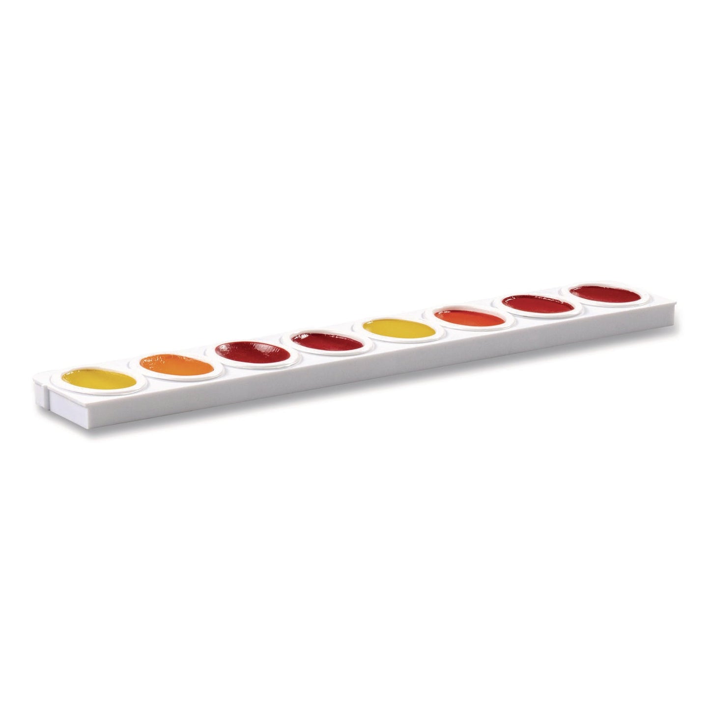 Prang® Refillable Oval Watercolor Tray, White, 12/Pack