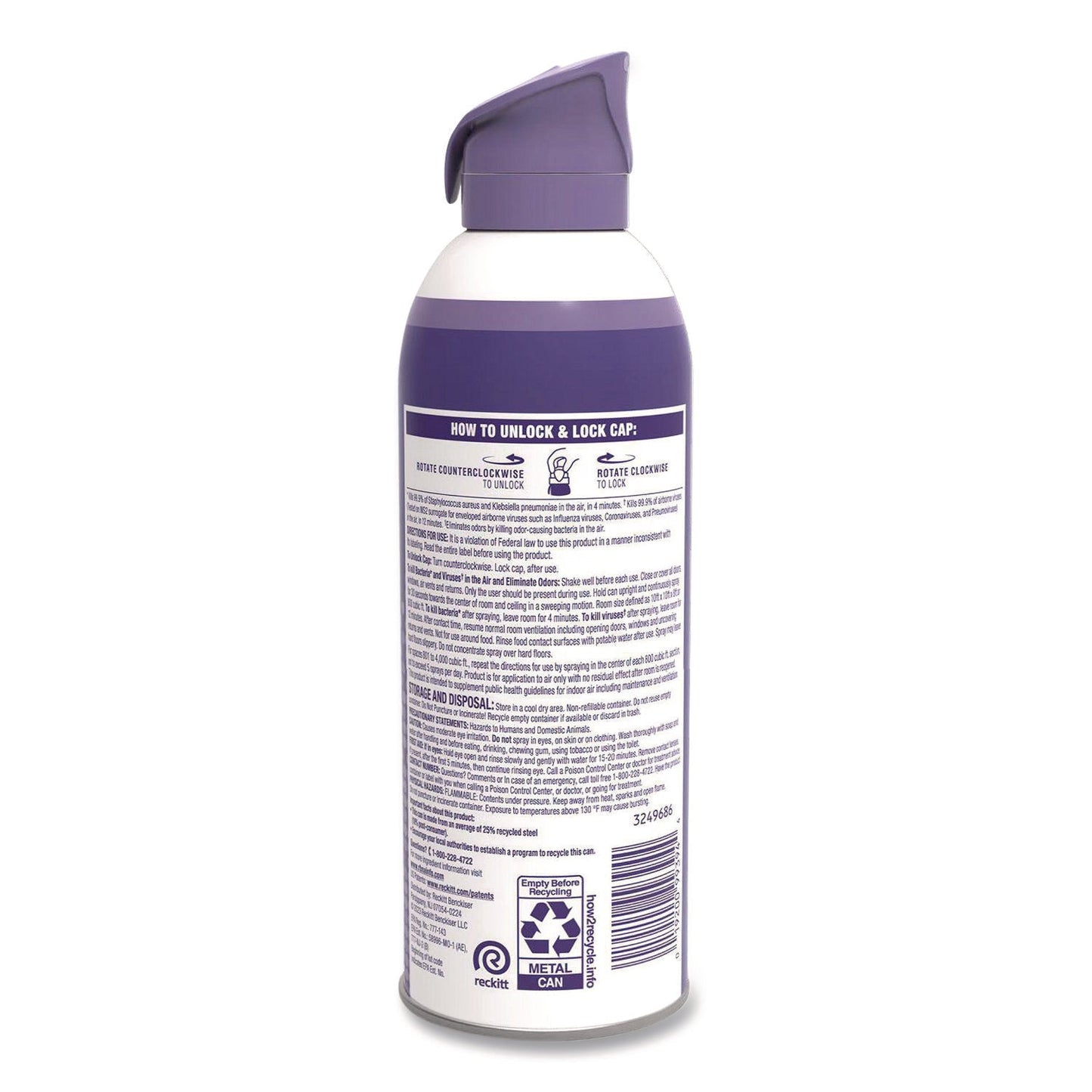 LYSOL® Brand Air Sanitizer Spray, Light Breeze, 10 oz Aerosol Spray