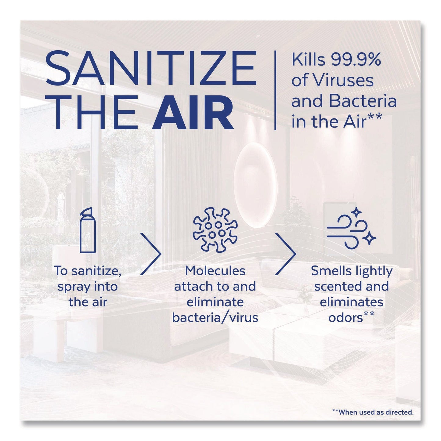LYSOL® Brand Air Sanitizer Spray, White Linen Scent, 10 oz Aerosol Spray