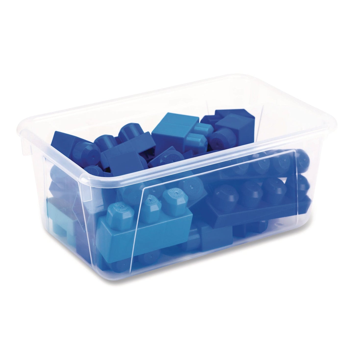 Storex Cubby Bin, 1.8 gal, 7.8" x 12.09" x 5.18", Translucent, 5/Pack