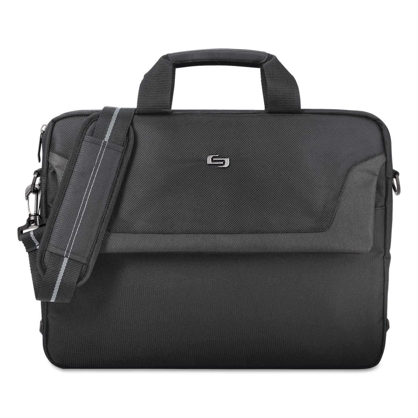 Solo Pro Slim Brief, Fits Devices Up to 16", Polyester, 15.5 x 2 x 11.5, Black