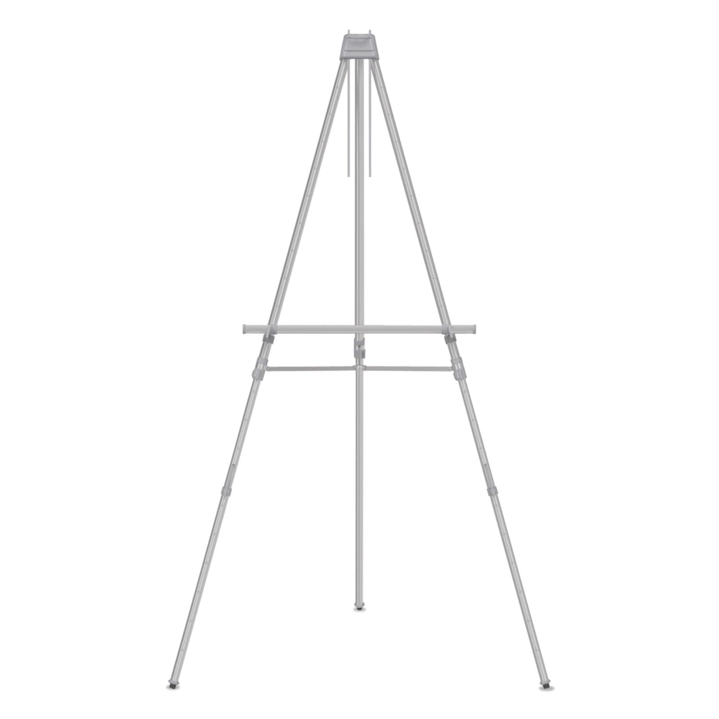 Quartet® Aluminum Heavy-Duty Display Easel, 38" To 66" High, Aluminum, Silver