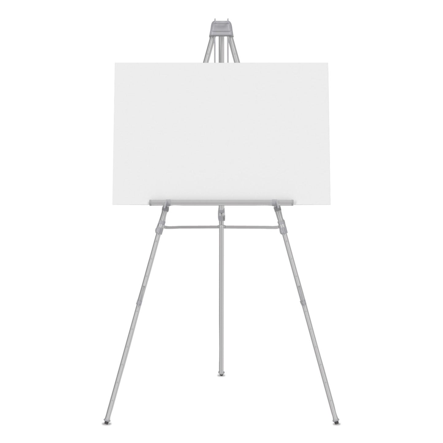 Quartet® Aluminum Heavy-Duty Display Easel, 38" To 66" High, Aluminum, Silver