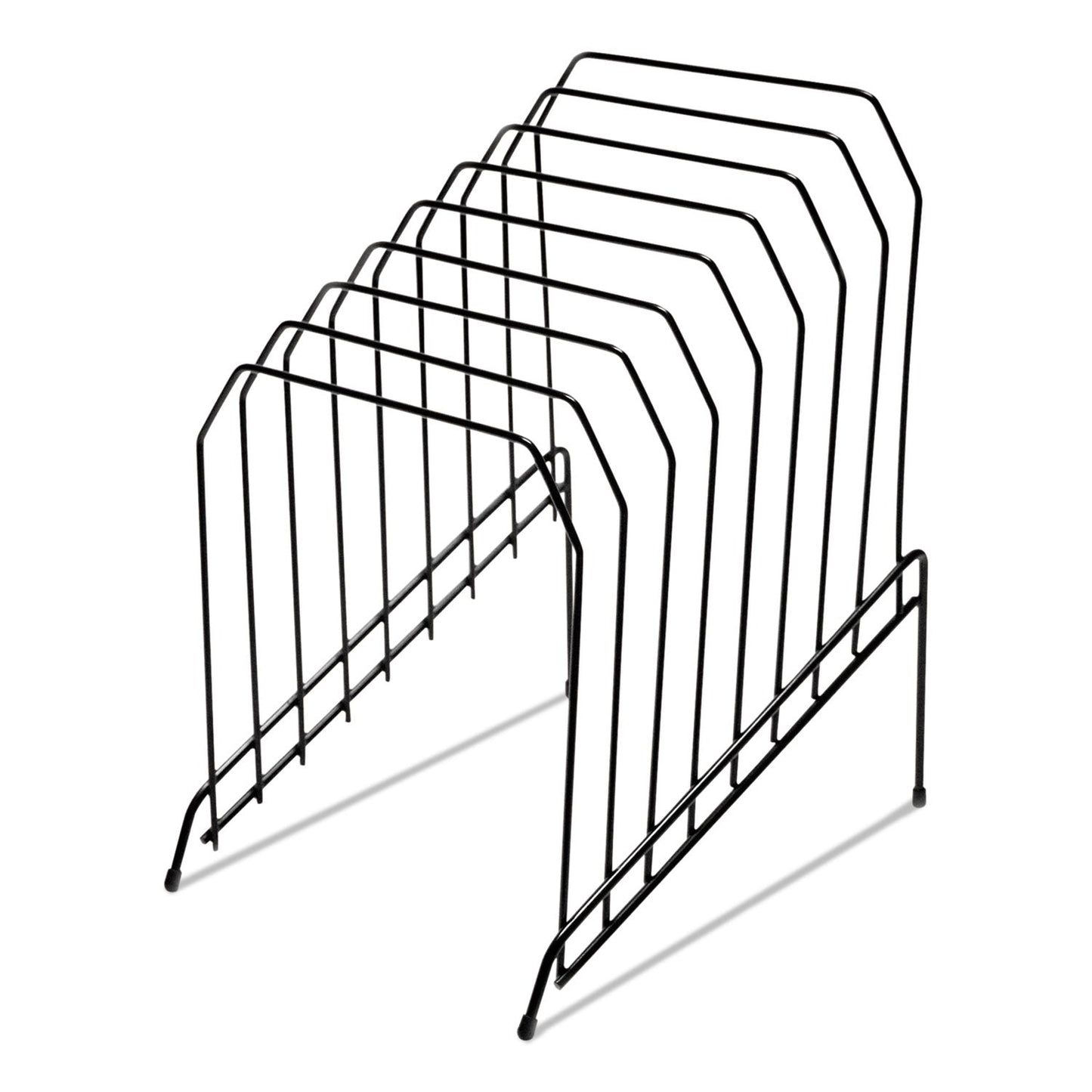 Universal® Wire Tiered File Sorter, 8 Sections, Letter To Legal Size Files, 8" X 10.5" X 12.5", Black