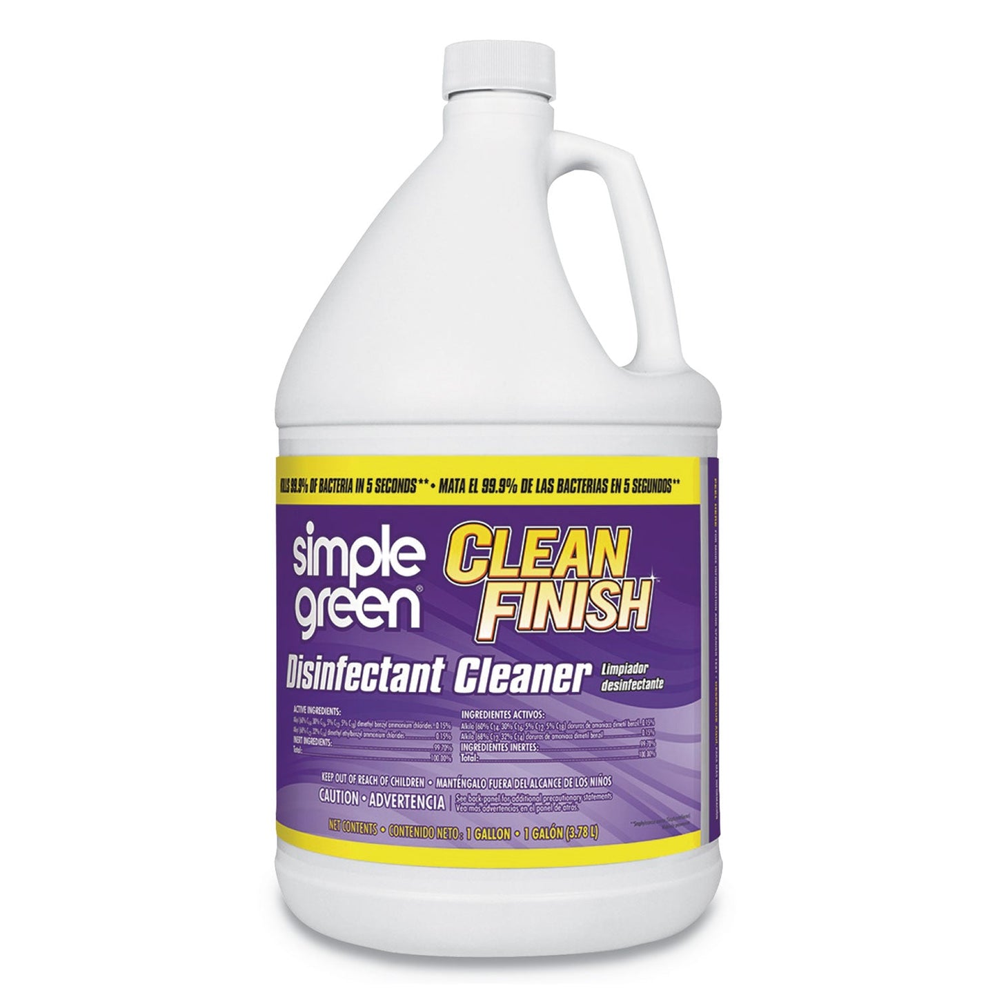 Simple Green® Clean Finish Disinfectant Cleaner, 1 Gal Bottle, Herbal
