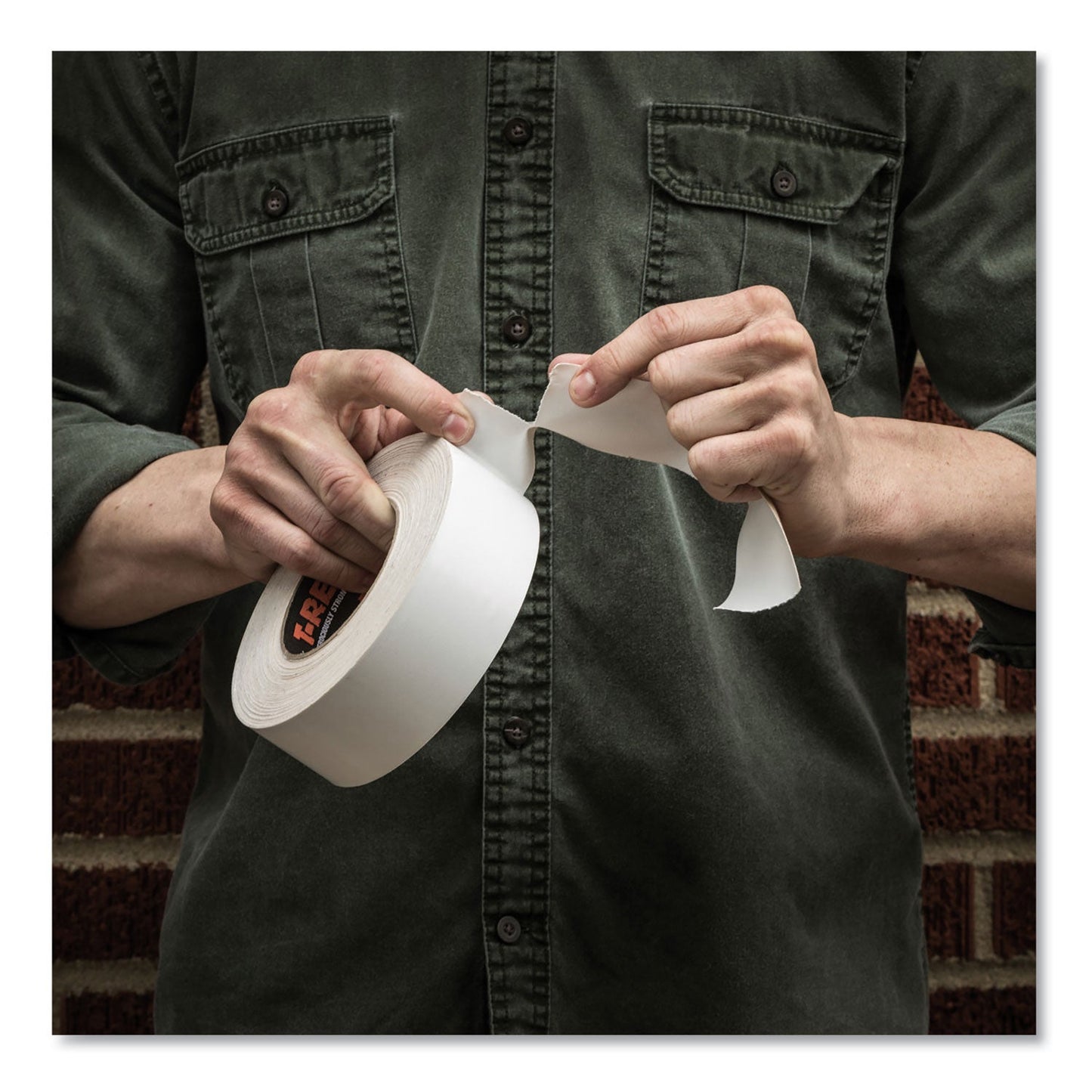T-REX® Duct Tape, 3" Core, 1.88" X 30 Yds, White