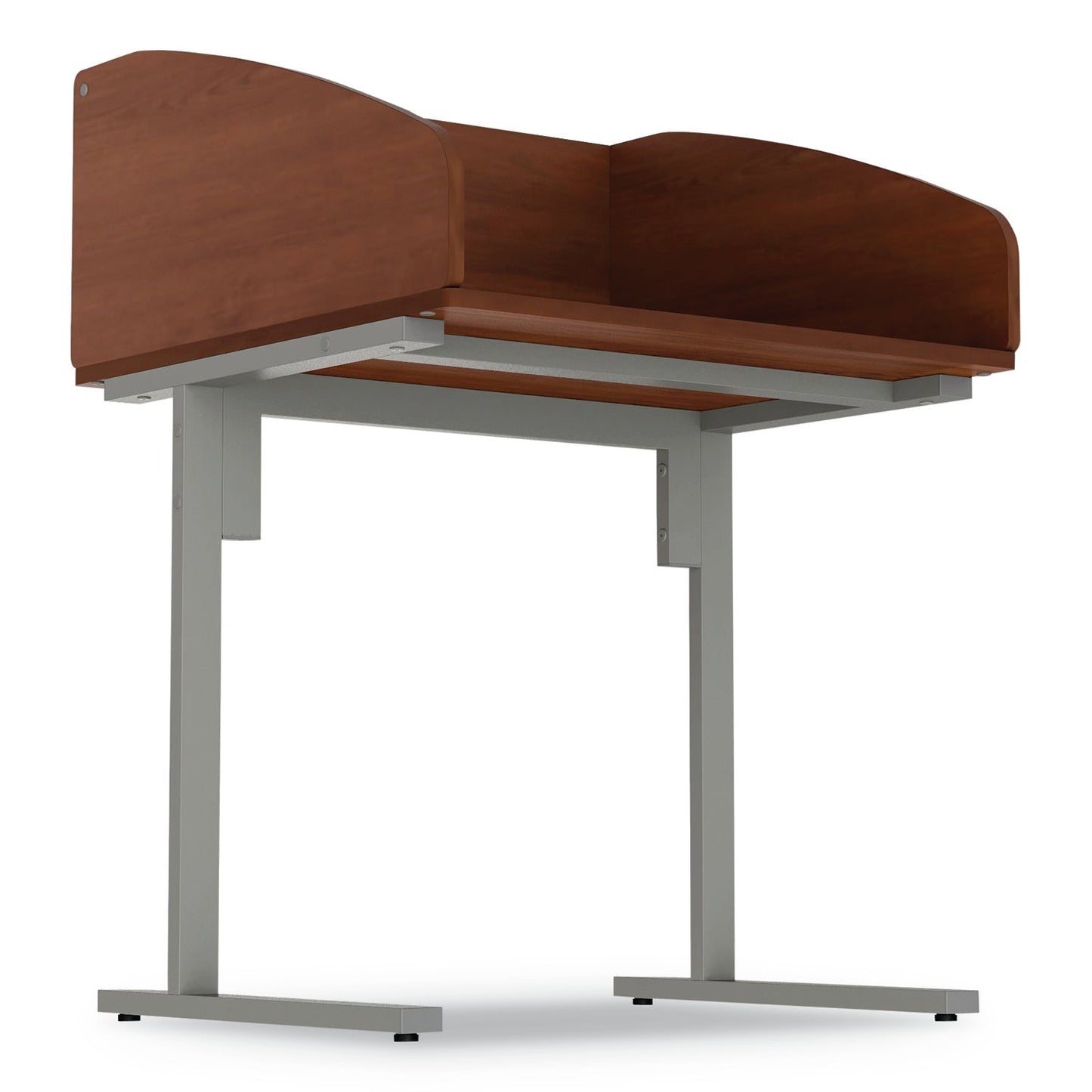 Linea Italia® Study Carrell Starter Unit, 2-Leg, 31.25 X 23.5 X 45.25, Cherry
