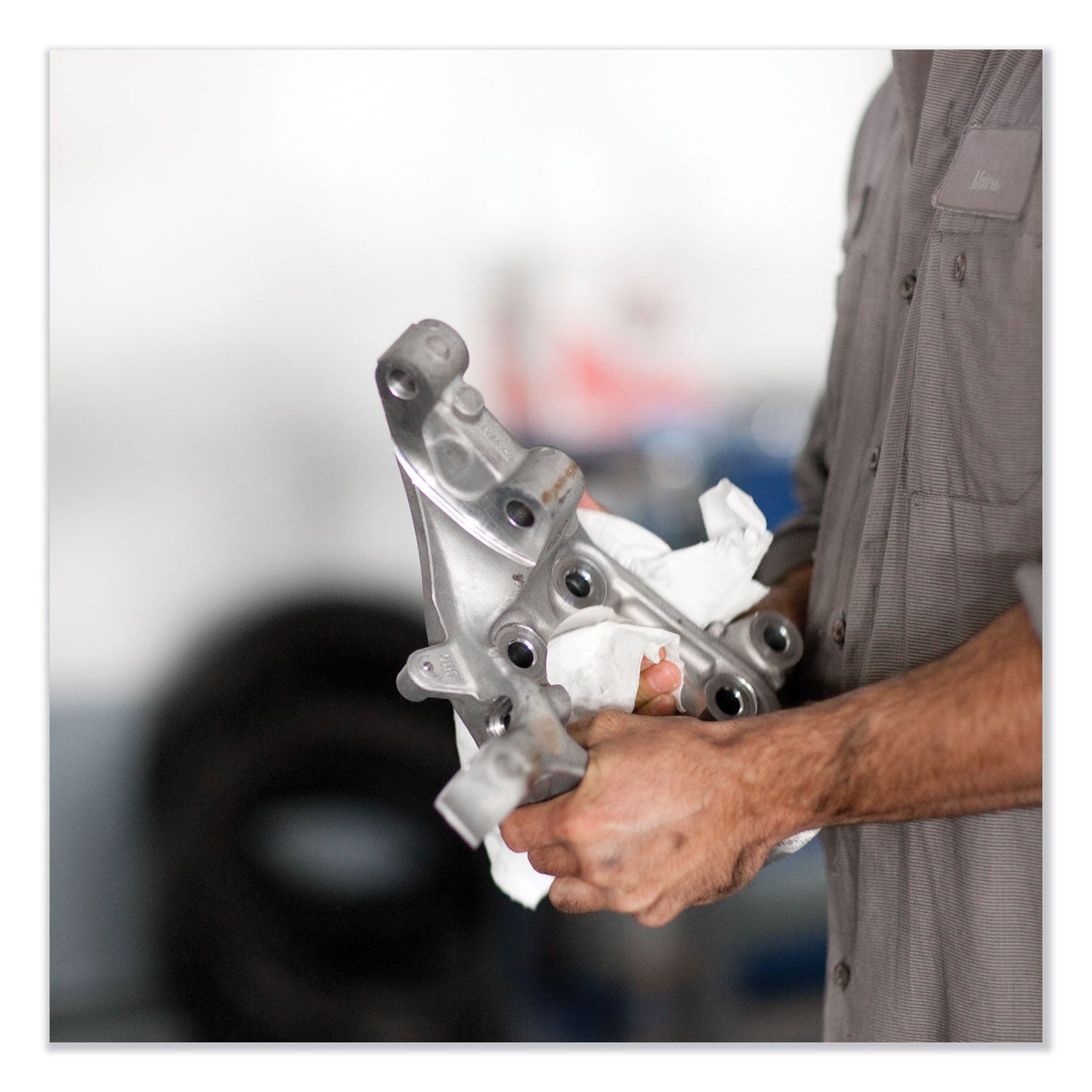 Tork® Cleaning Cloth, 12.6 X 10, White, 500 Wipes/carton