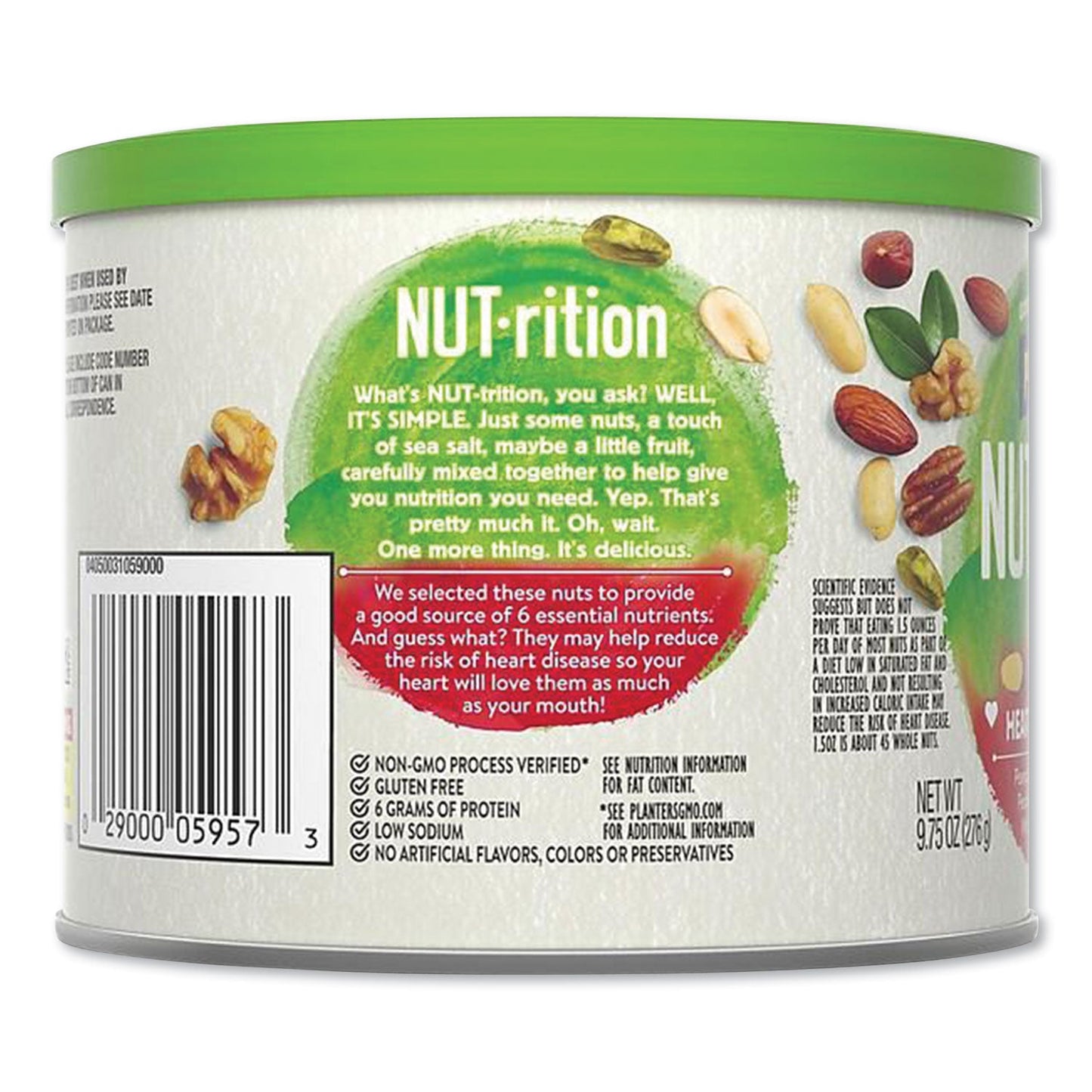 Planters® Nut-Rition Heart Healthy Mix, 9.75 Oz Can