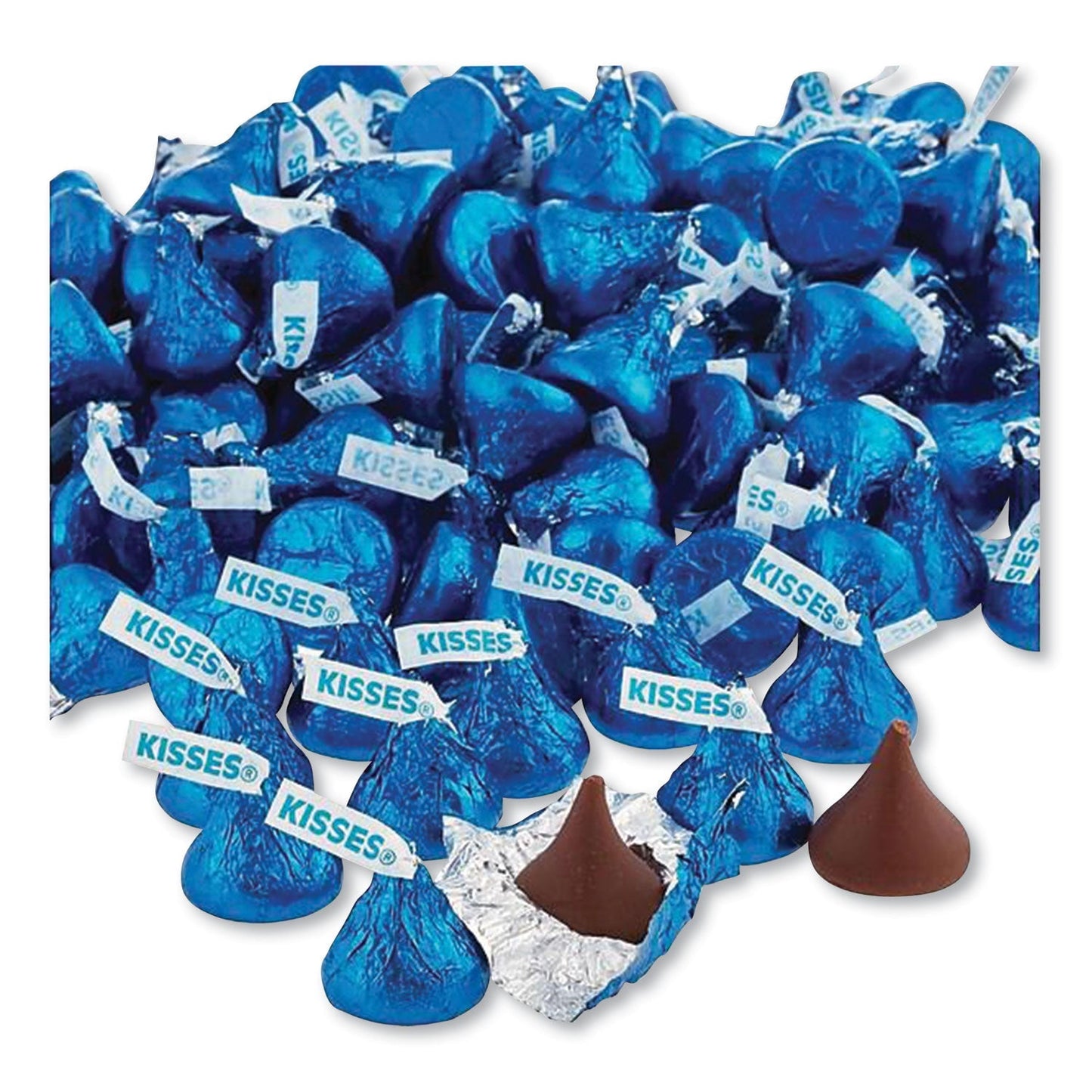 Hershey®'s Kisses, Milk Chocolate, Dark Blue Wrappers, 66.7 Oz Bag