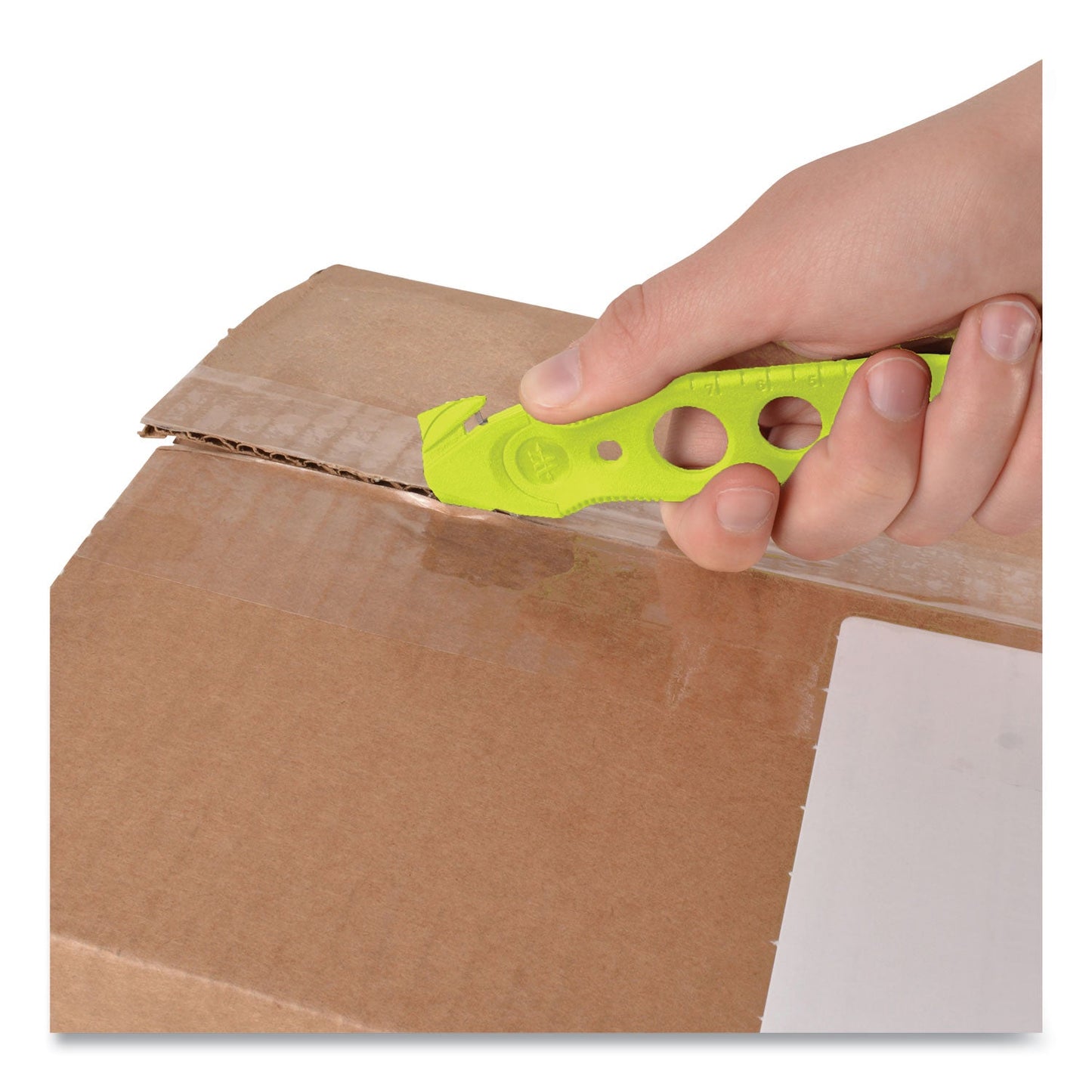Westcott® Safety Cutter, 1.2" Blade, 5.75" Plastic Handle, Assorted, 5/Pack