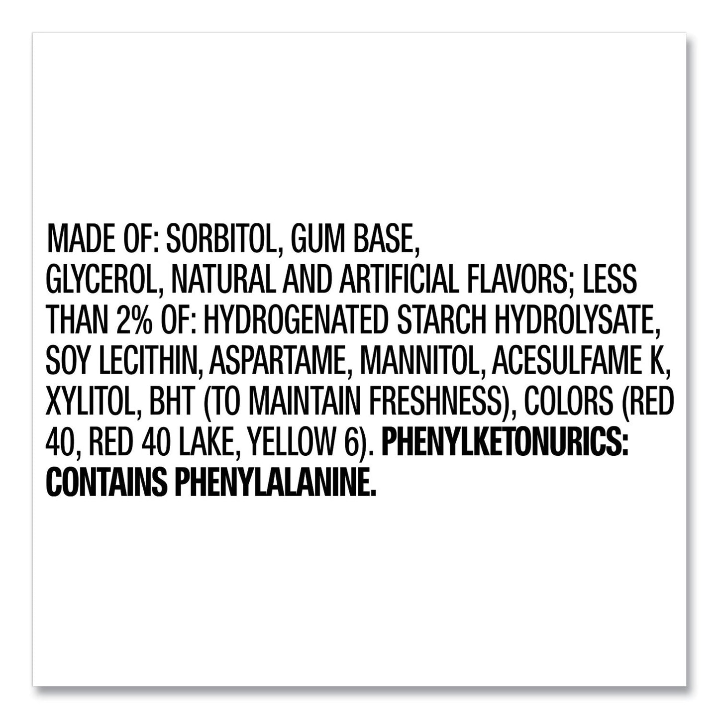 Orbit® Sugar-Free Chewing Gum, Bubblemint, 12/box