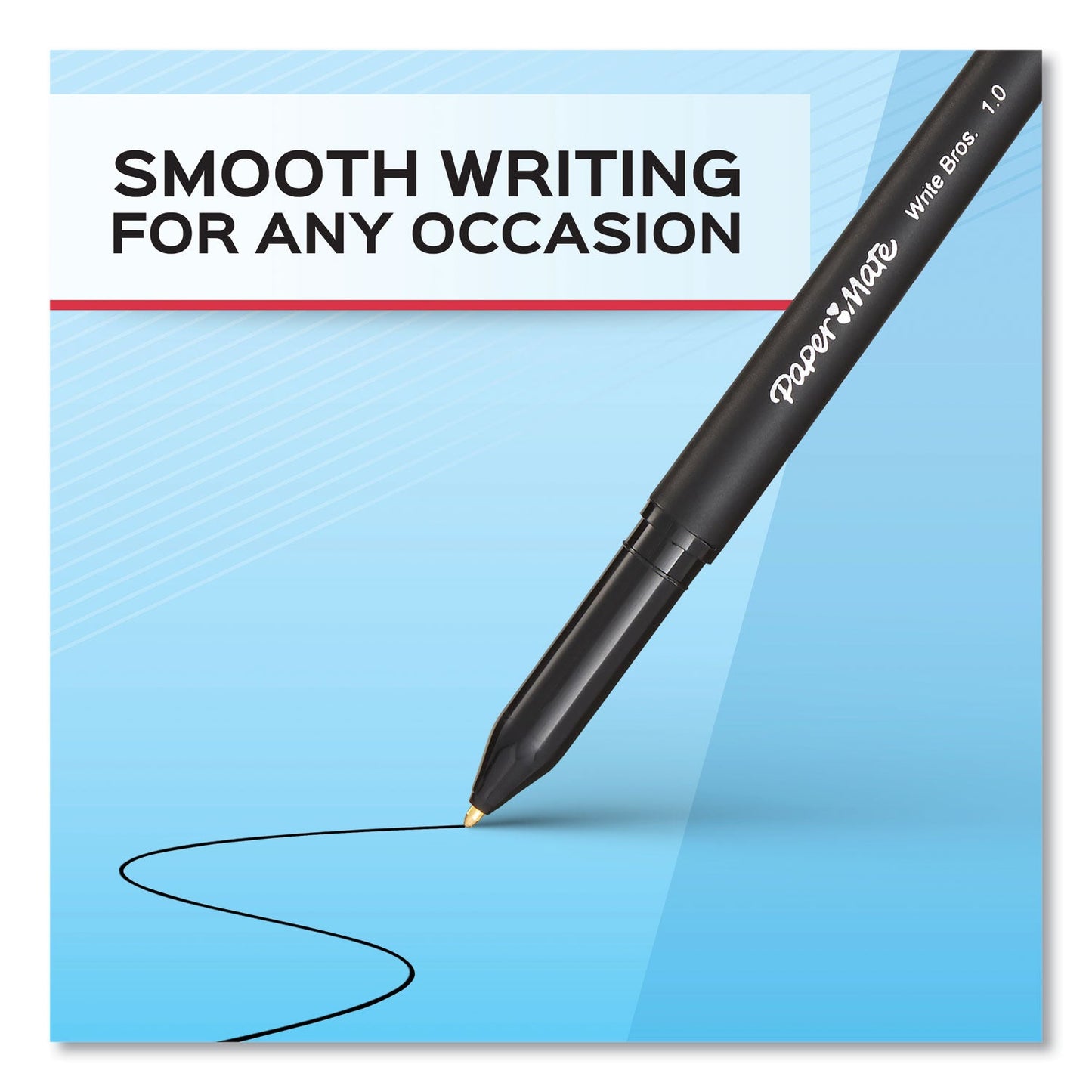 Paper Mate® Write Bros. Ballpoint Pen Value Pack, Stick, Medium 1 Mm, Black Ink, Black Barrel, 120/pack