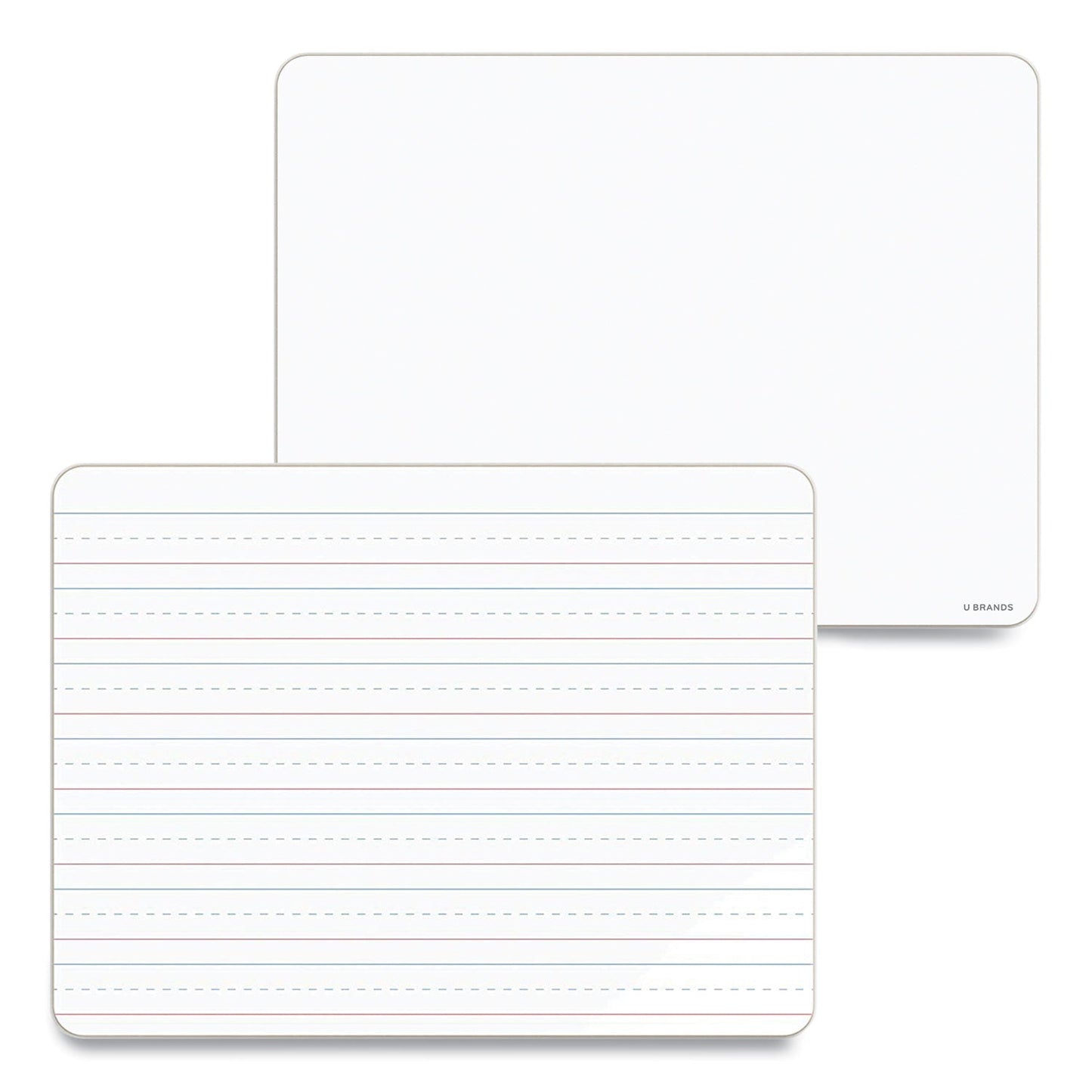 U Brands Double-Sided Dry Erase Lap Board, 12" x 9", White Surface, 10/Pack