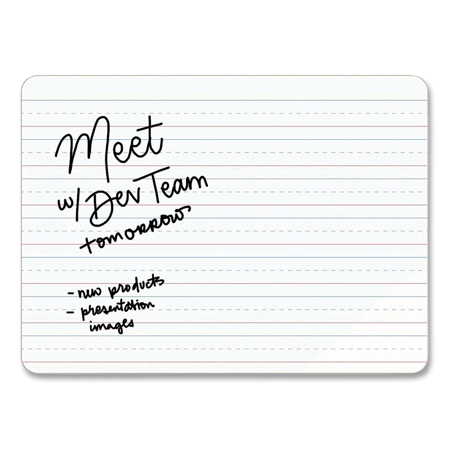 U Brands Double-Sided Dry Erase Lap Board, 12" x 9", White Surface, 10/Pack