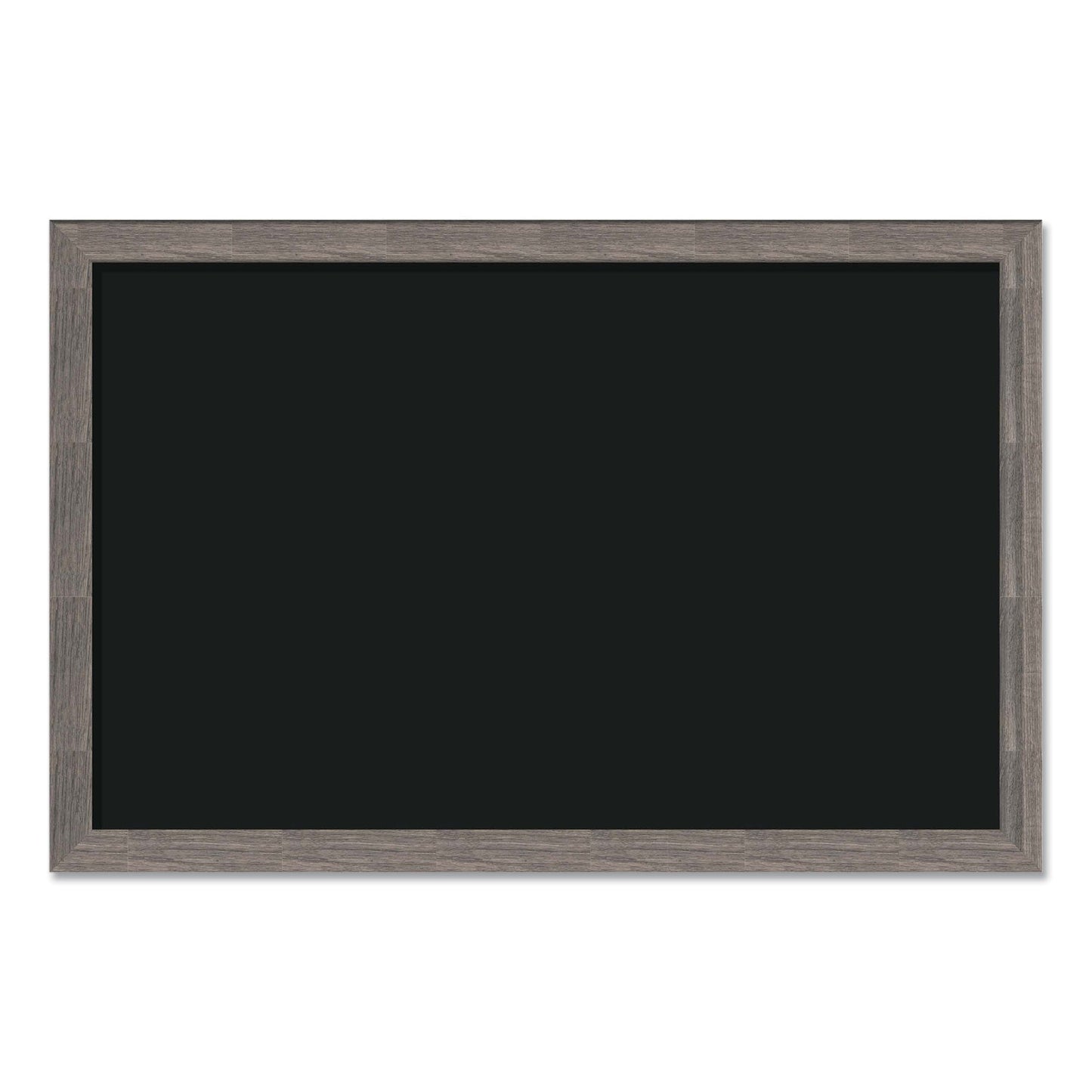 U Brands Magnetic Chalkboard with Rustic Frame, 36" x 24" (Actual Size: 35" x 23"), Black Surface, Brown Wood Frame