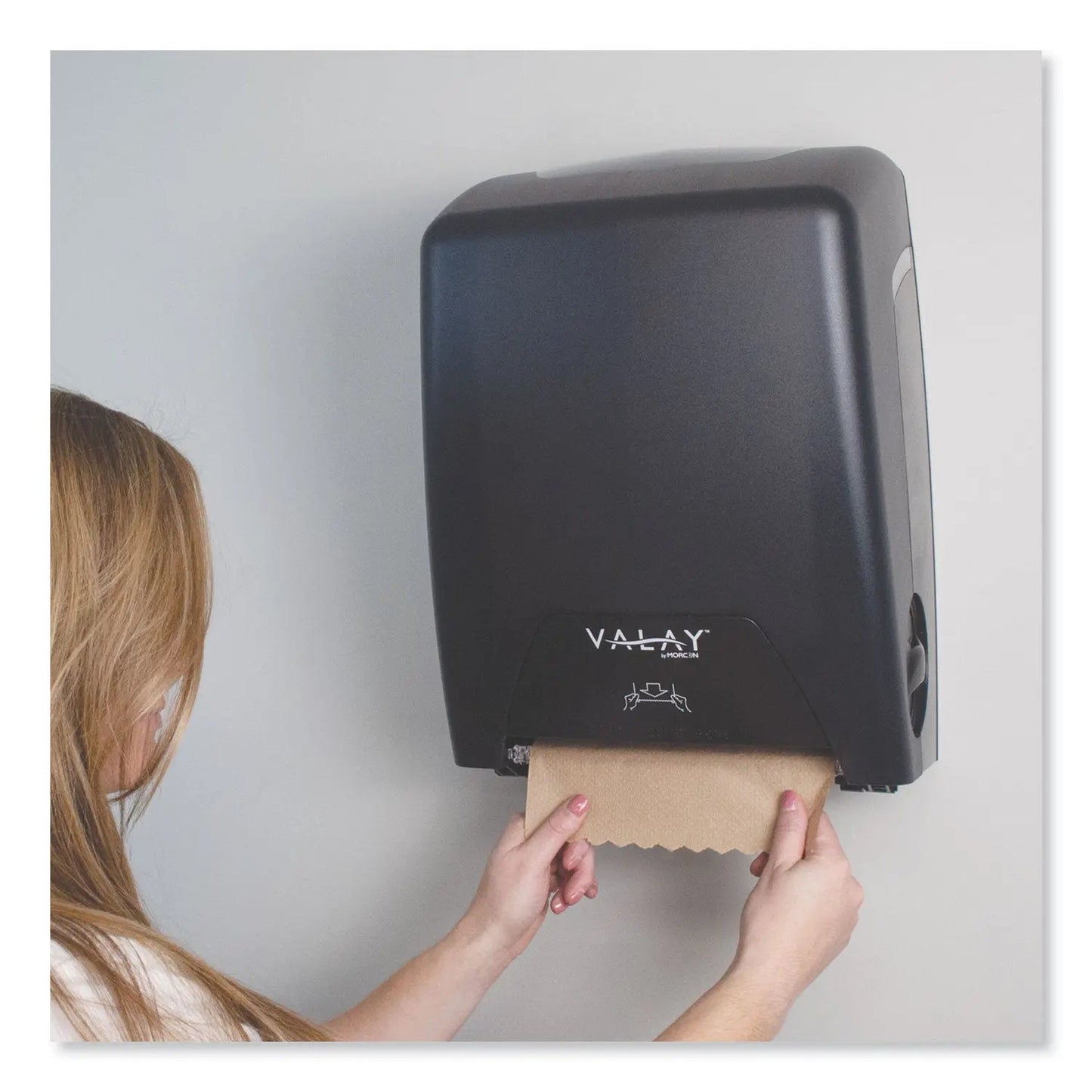 Morcon Tissue Valay Proprietary Roll Towel Dispenser, 11.75 X 8.5 X 14, Black