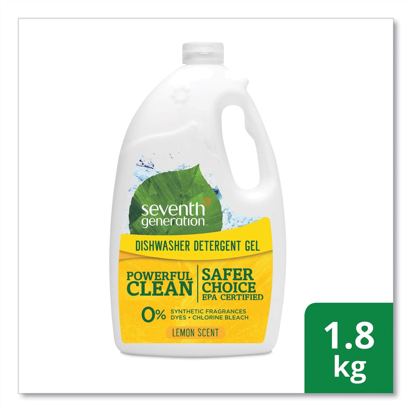 Seventh Generation® Natural Automatic Dishwasher Gel, Lemon, Jumbo 70 Oz Bottle, 6/ct