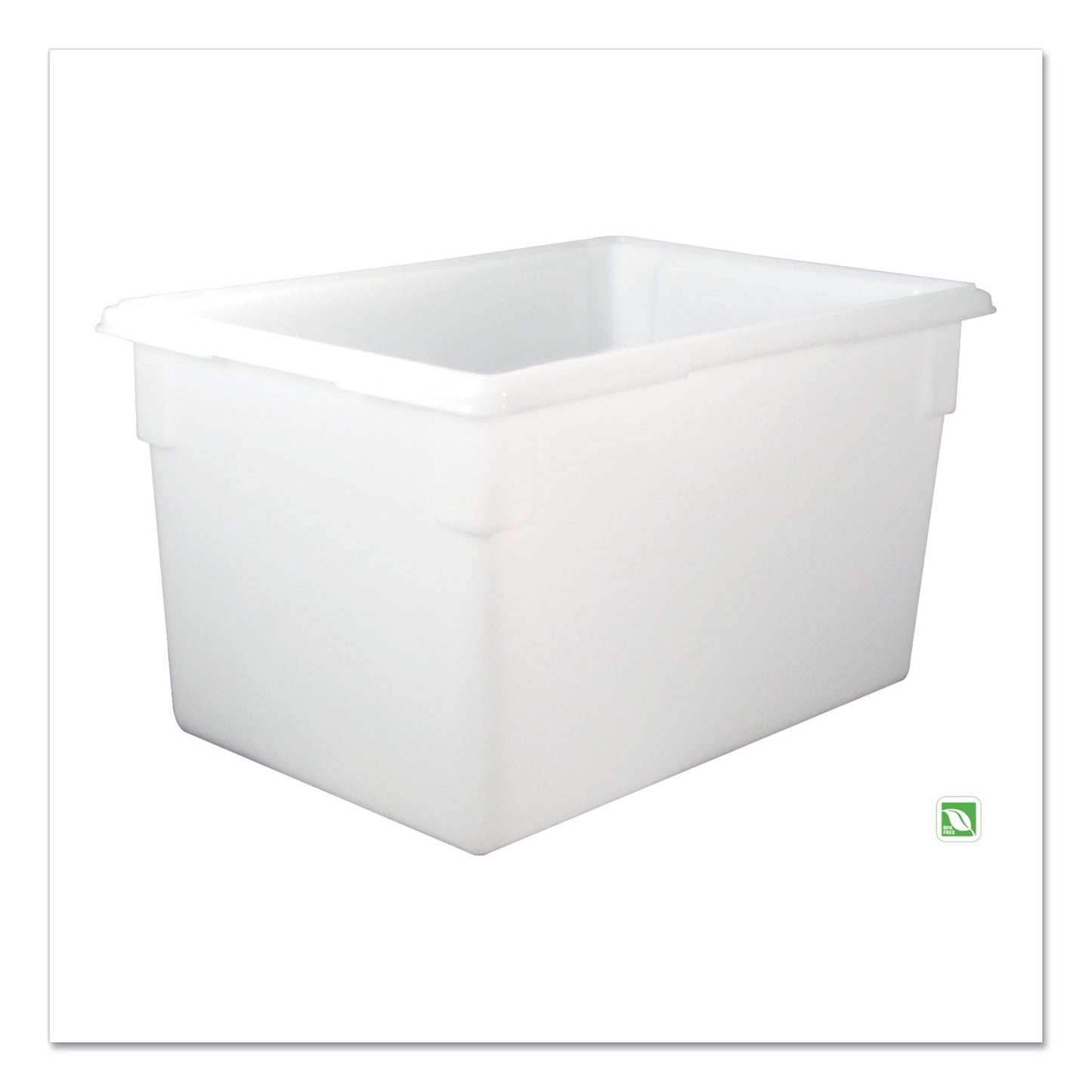 Rubbermaid® Commercial Food/Tote Boxes, 21.5 gal, 26 x 18 x 15, White, Plastic