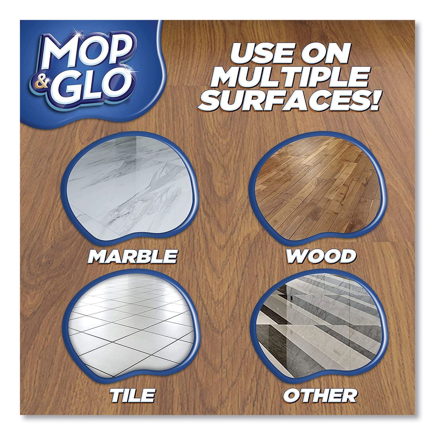 MOP & GLO® Ready to Use Multi-Surface Floor Cleaner, Fresh Citrus Scent, 32 oz Bottle, 6/Carton