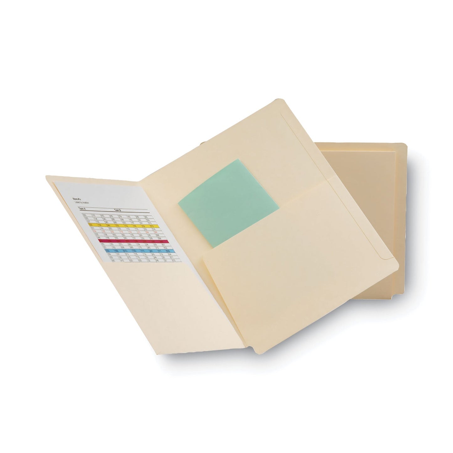 Smead Heavyweight Manila End Tab Pocket Folders, Interior Front/Back Panel Pockets, Straight Tabs, Letter Size, 11pt Manila, 25/Box