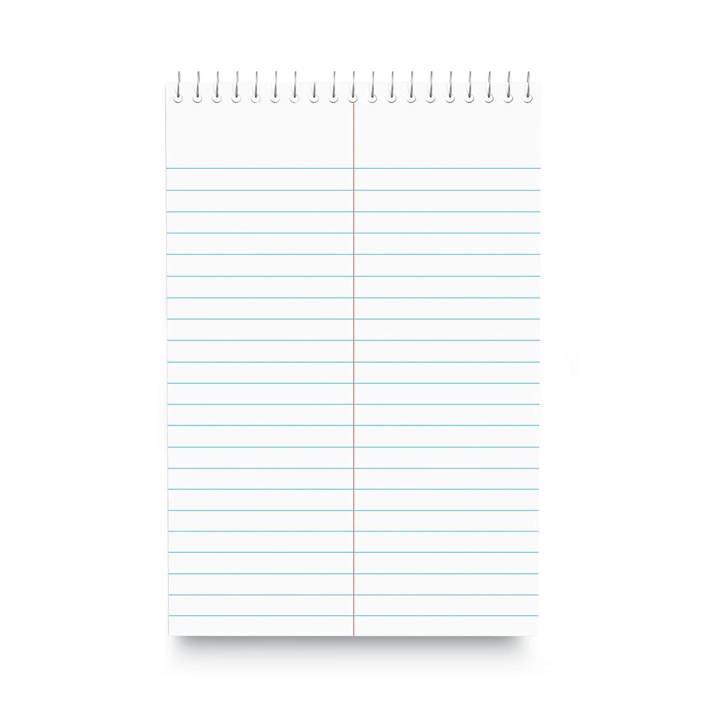 Universal® Steno Pads, Gregg Rule, Red Cover, 80 White 6 X 9 Sheets
